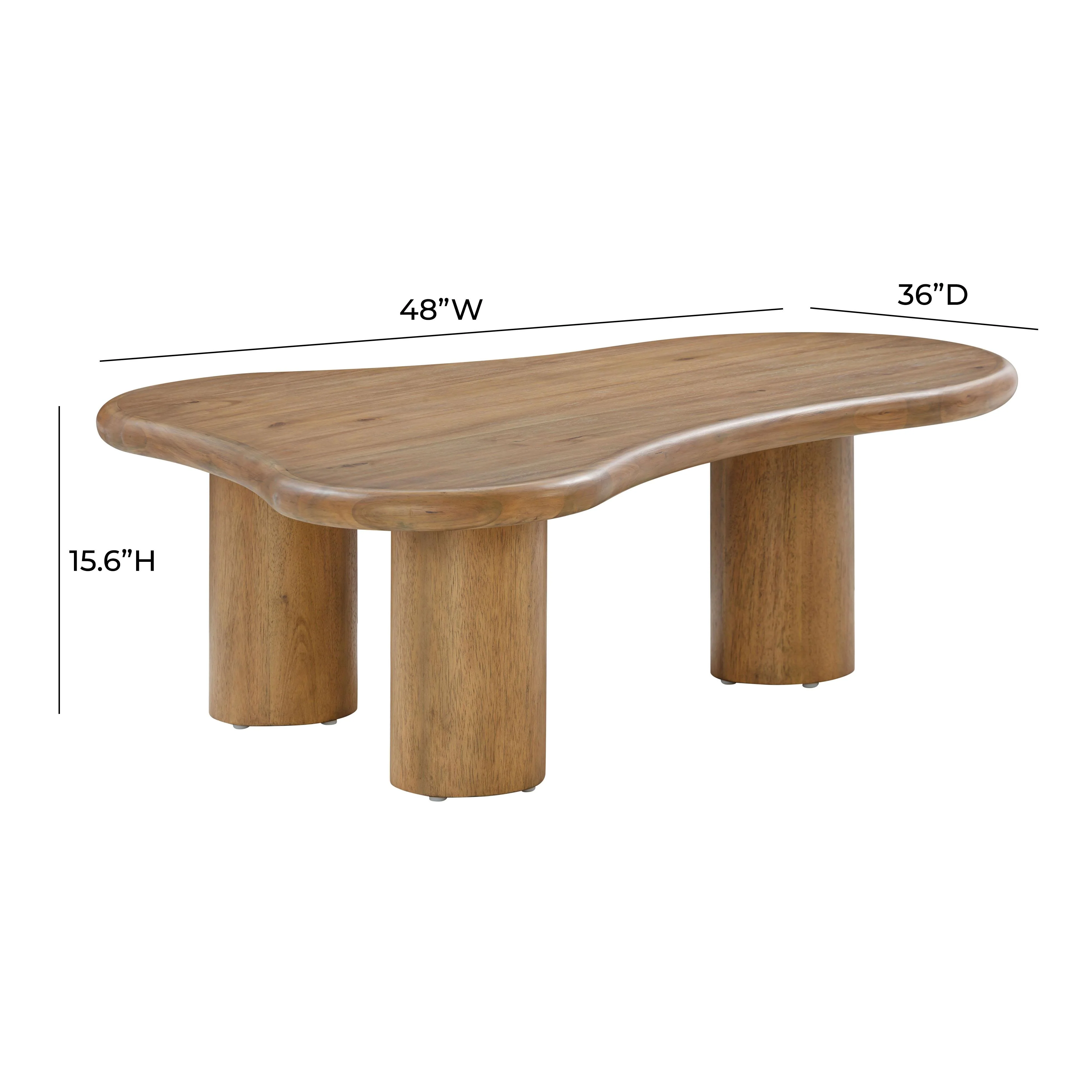 Gotham 48" Wood Coffee Table - Image 15