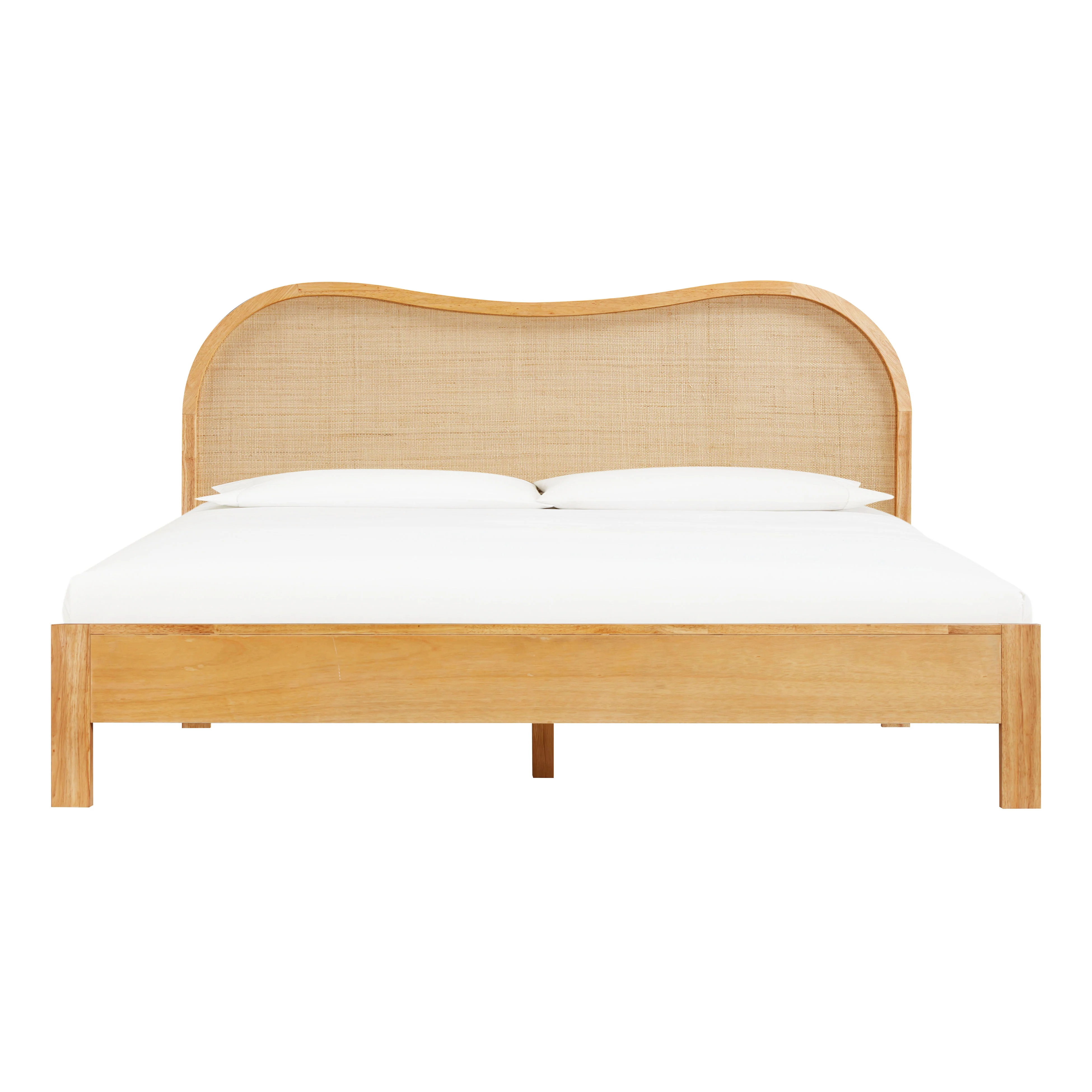 Grappa Natural Wood & Raffia Bed - Image 11