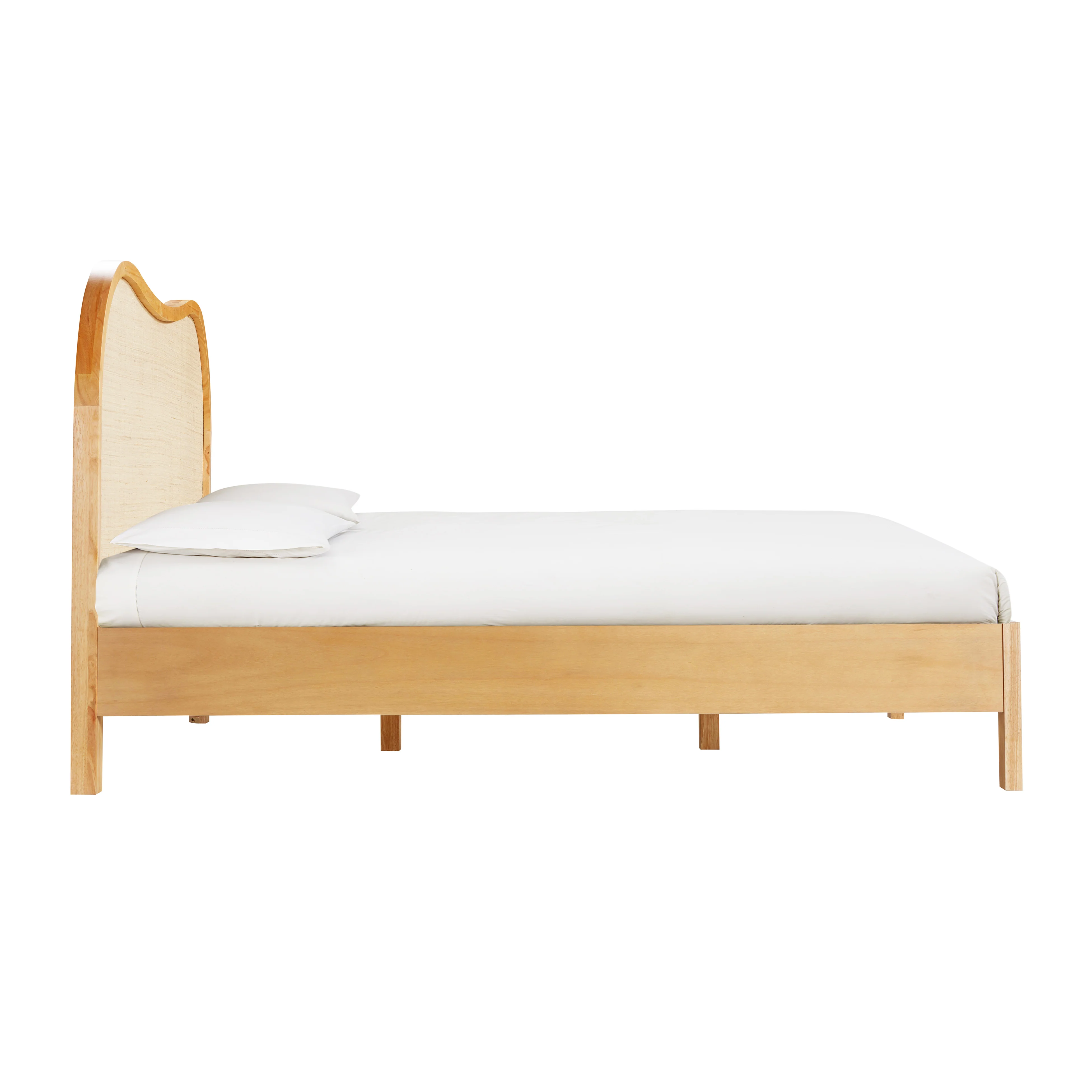 Grappa Natural Wood & Raffia Bed - Image 12