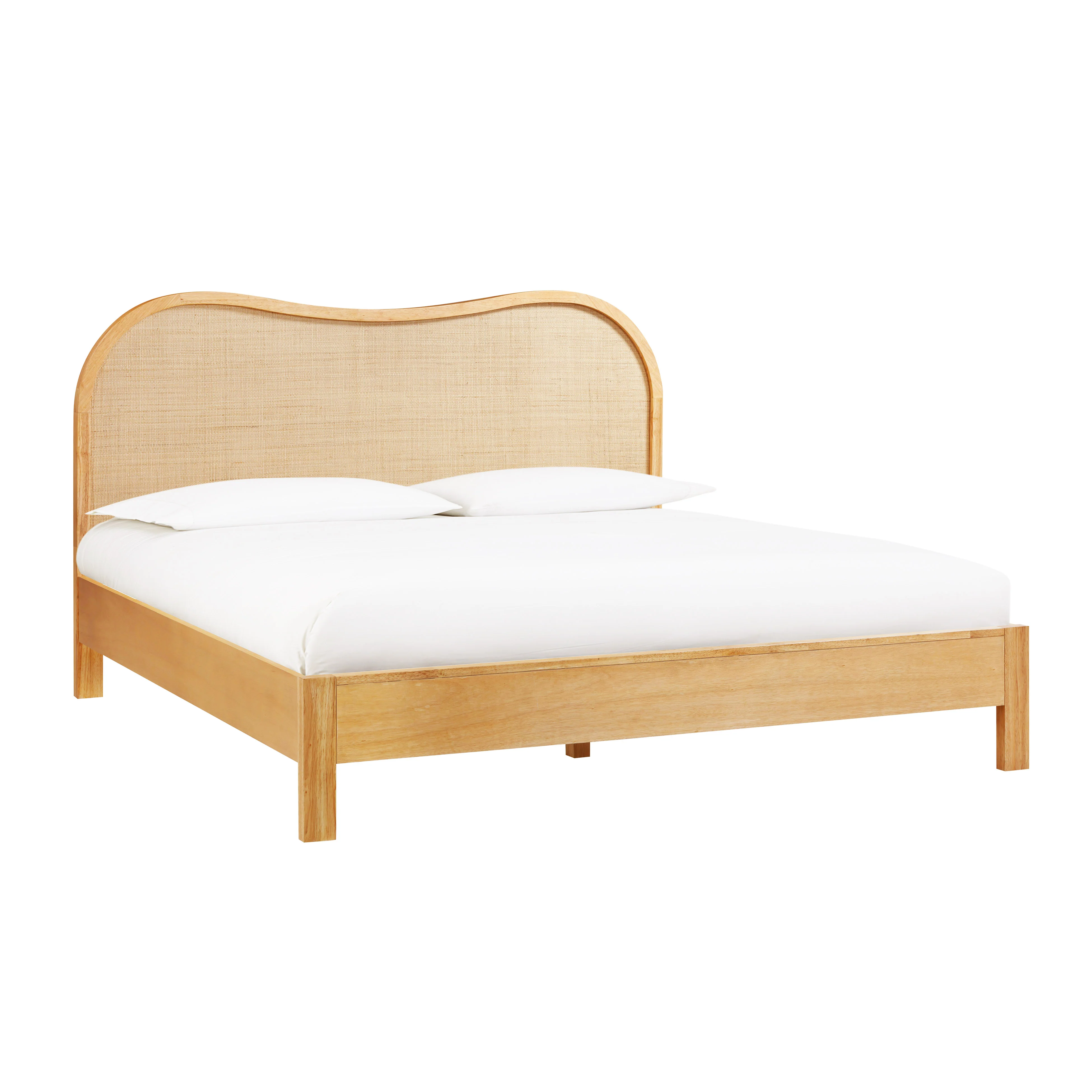 Grappa Natural Wood & Raffia Bed - Image 9