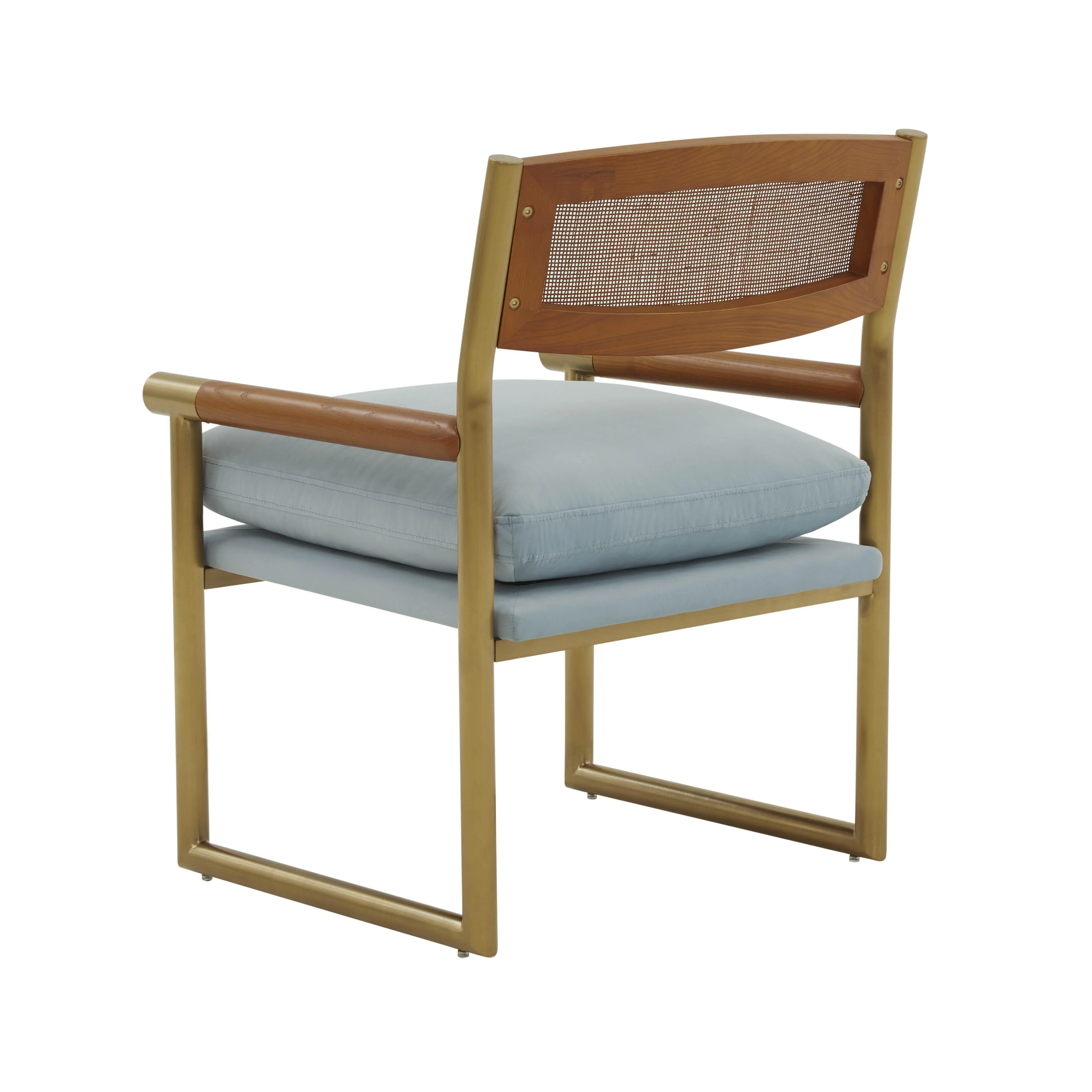 Harlow Rattan and Performance Velvet Accent Chair - Image 10