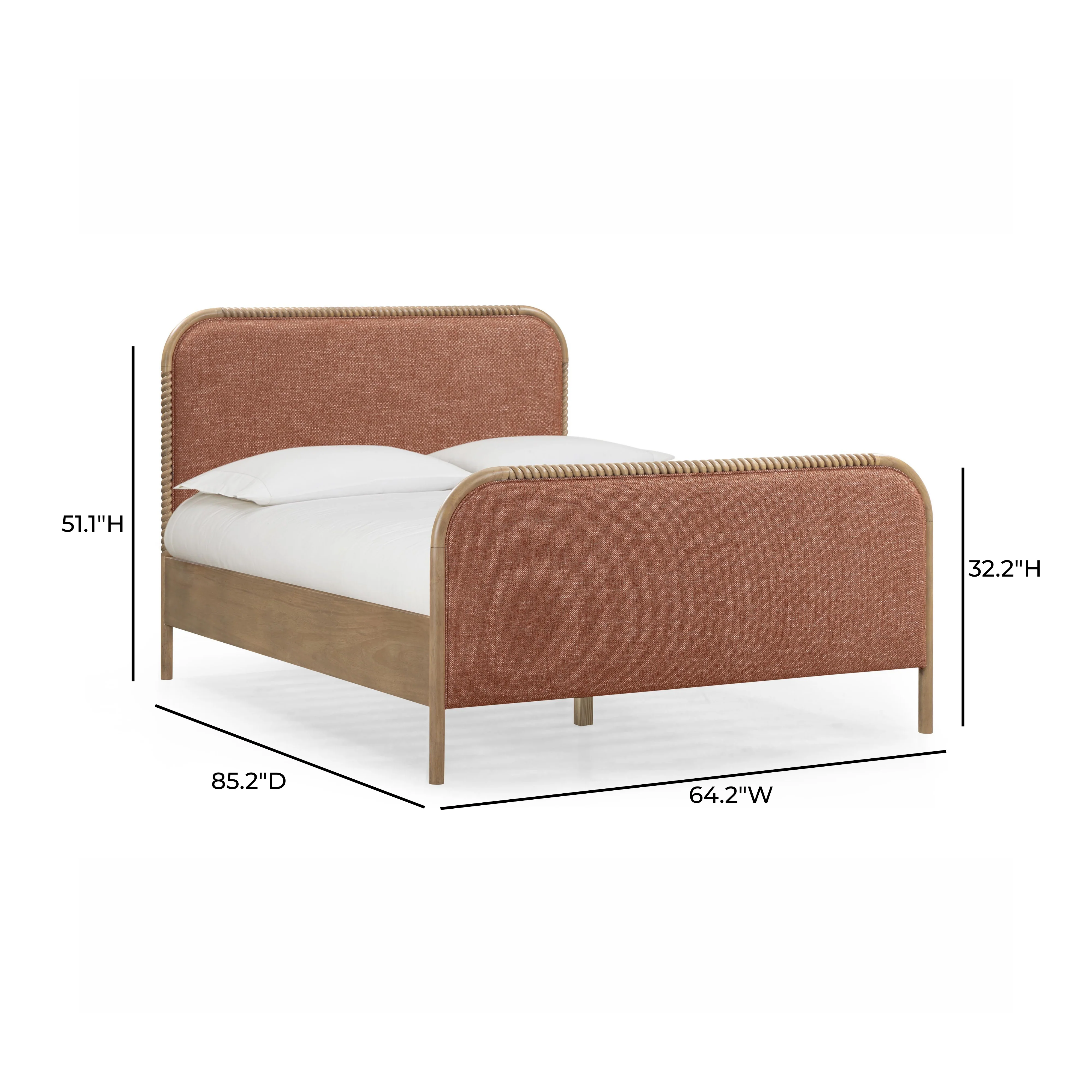 Hatia Basketweave Panel Bed - Image 27