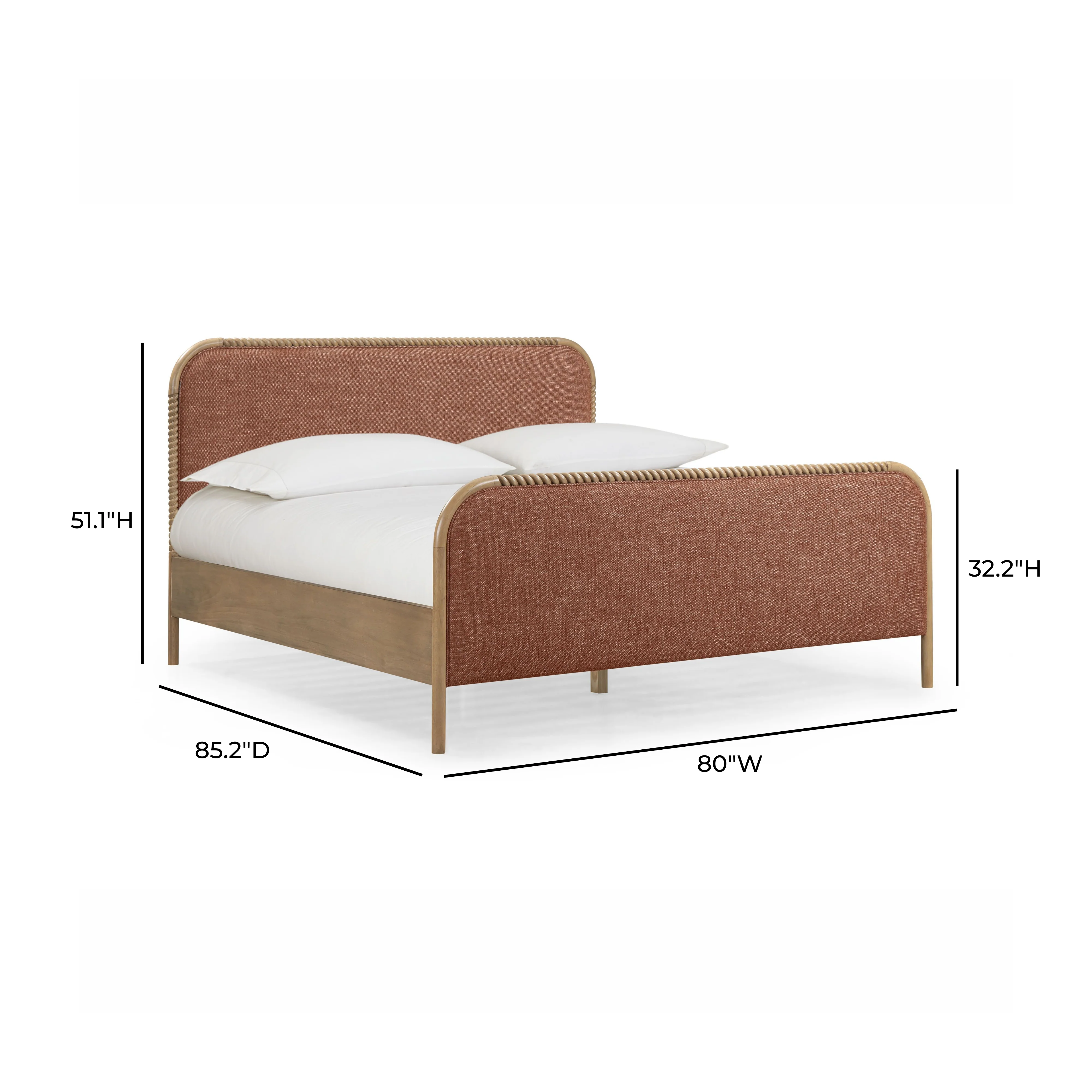 Hatia Basketweave Panel Bed - Image 36