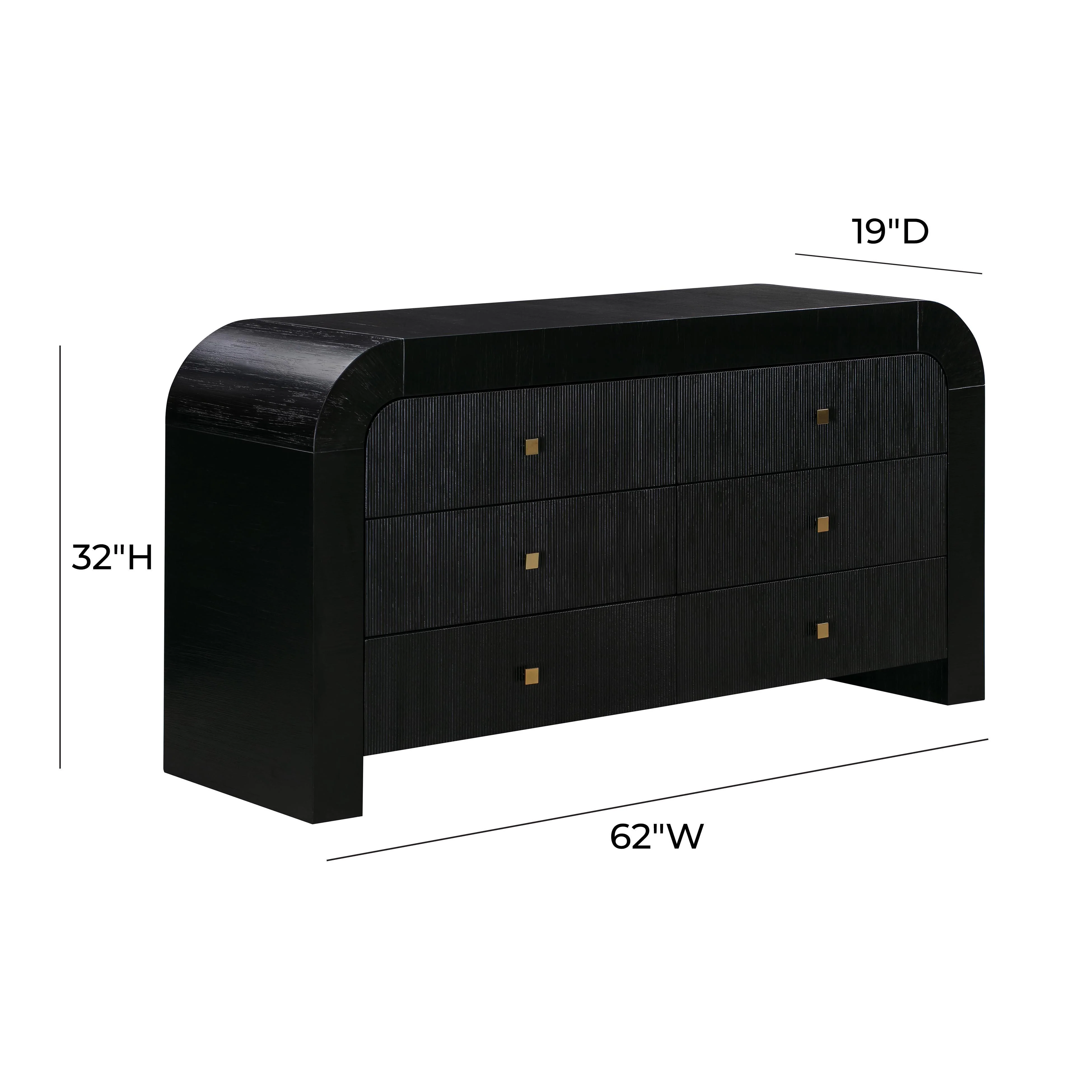 Hump 62" Arched 6-Drawer Dresser - Image 16