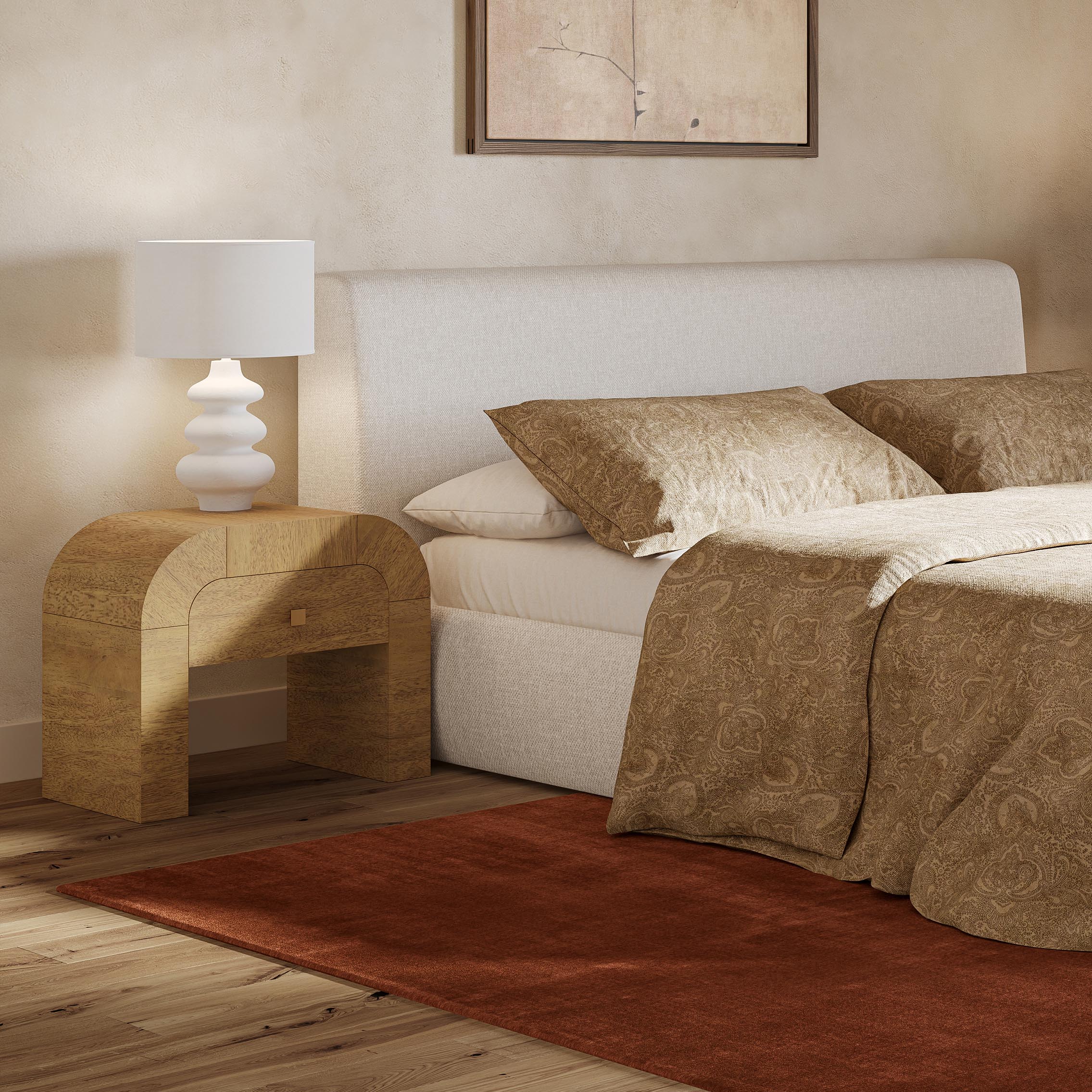 Hump 26" Arched Nightstand With Drawer - Image 25