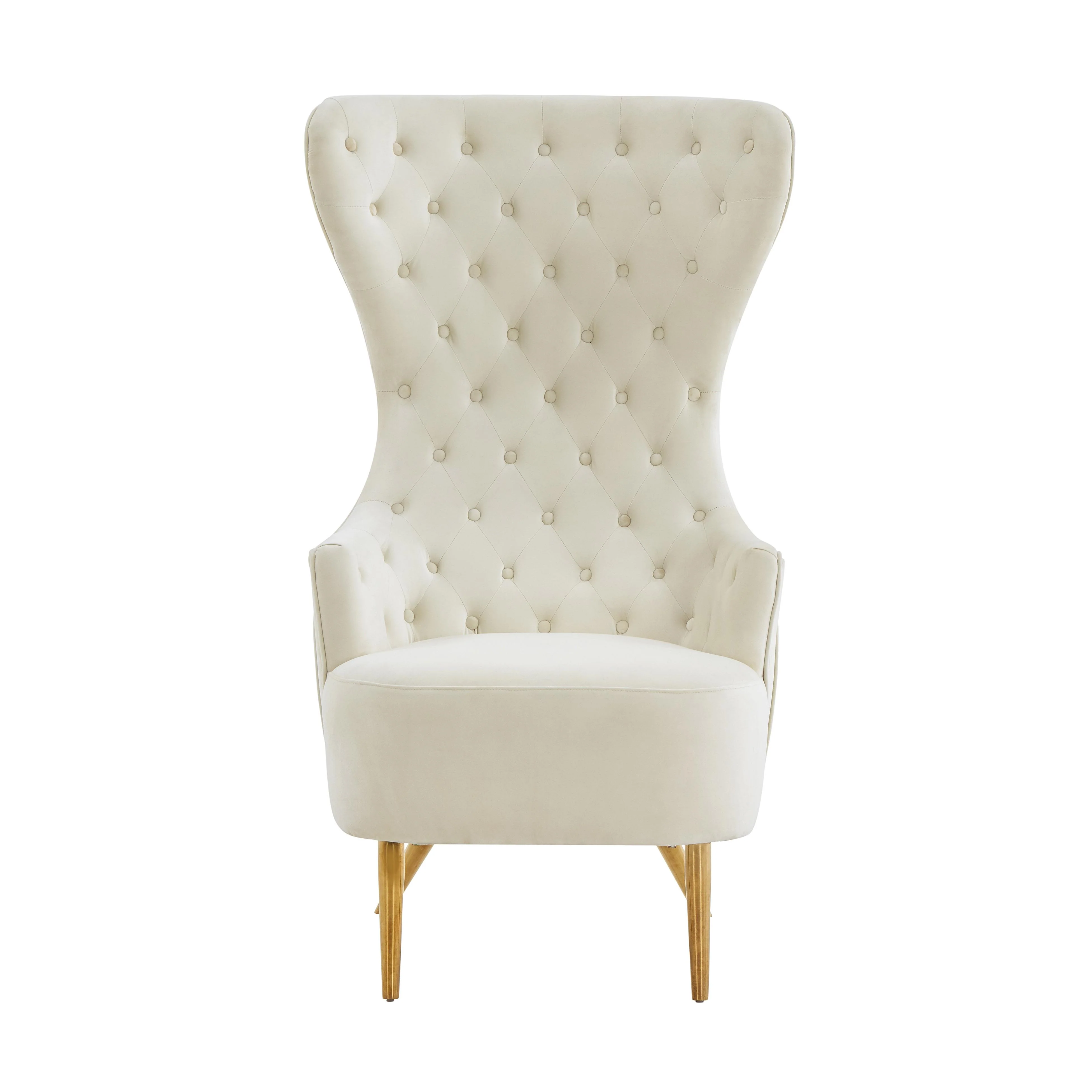 Jezebel Performance Velvet Wingback Accent Chair - Image 3