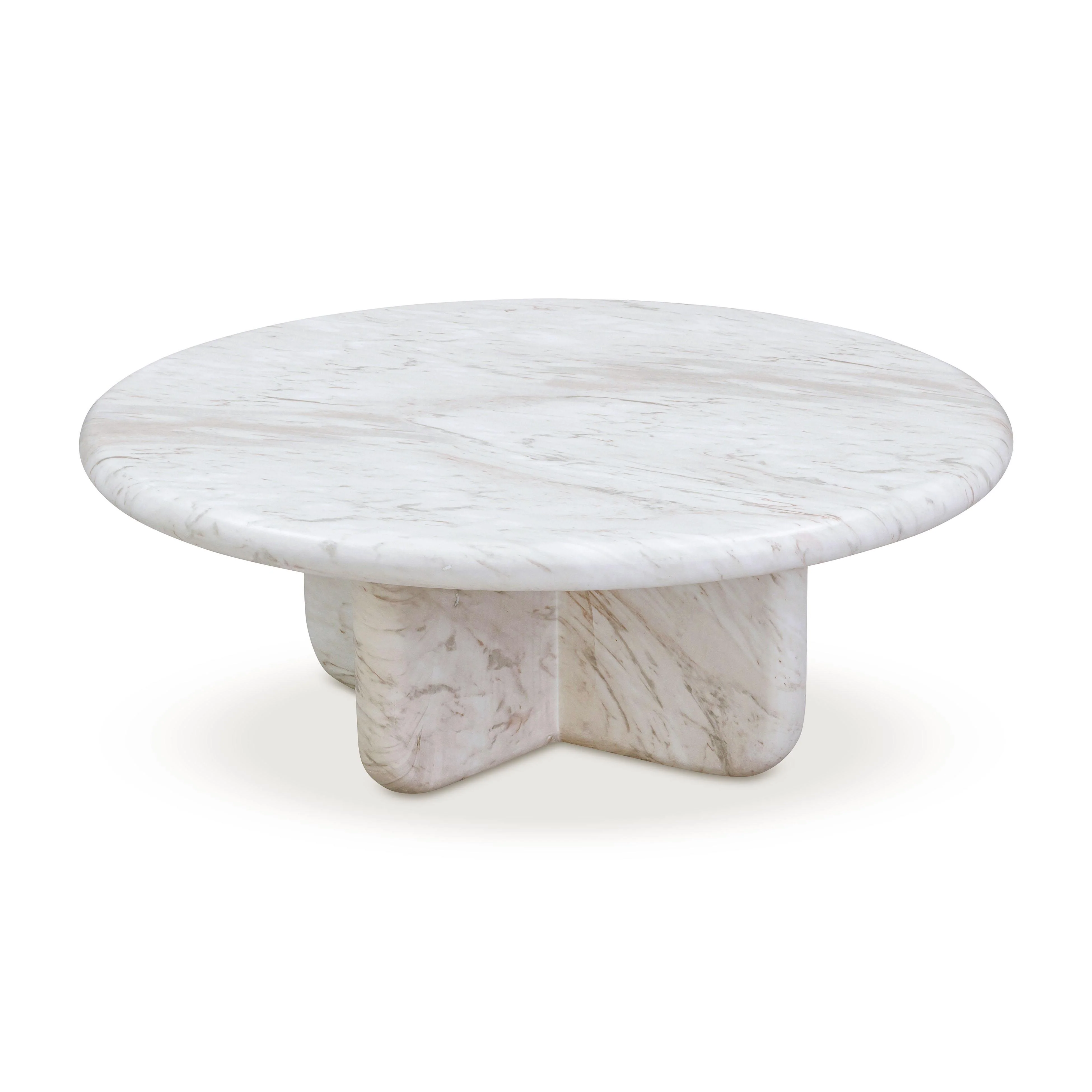 Juju Faux Marble Indoor/Outdoor Round Coffee Table (24"-32") - Image 11