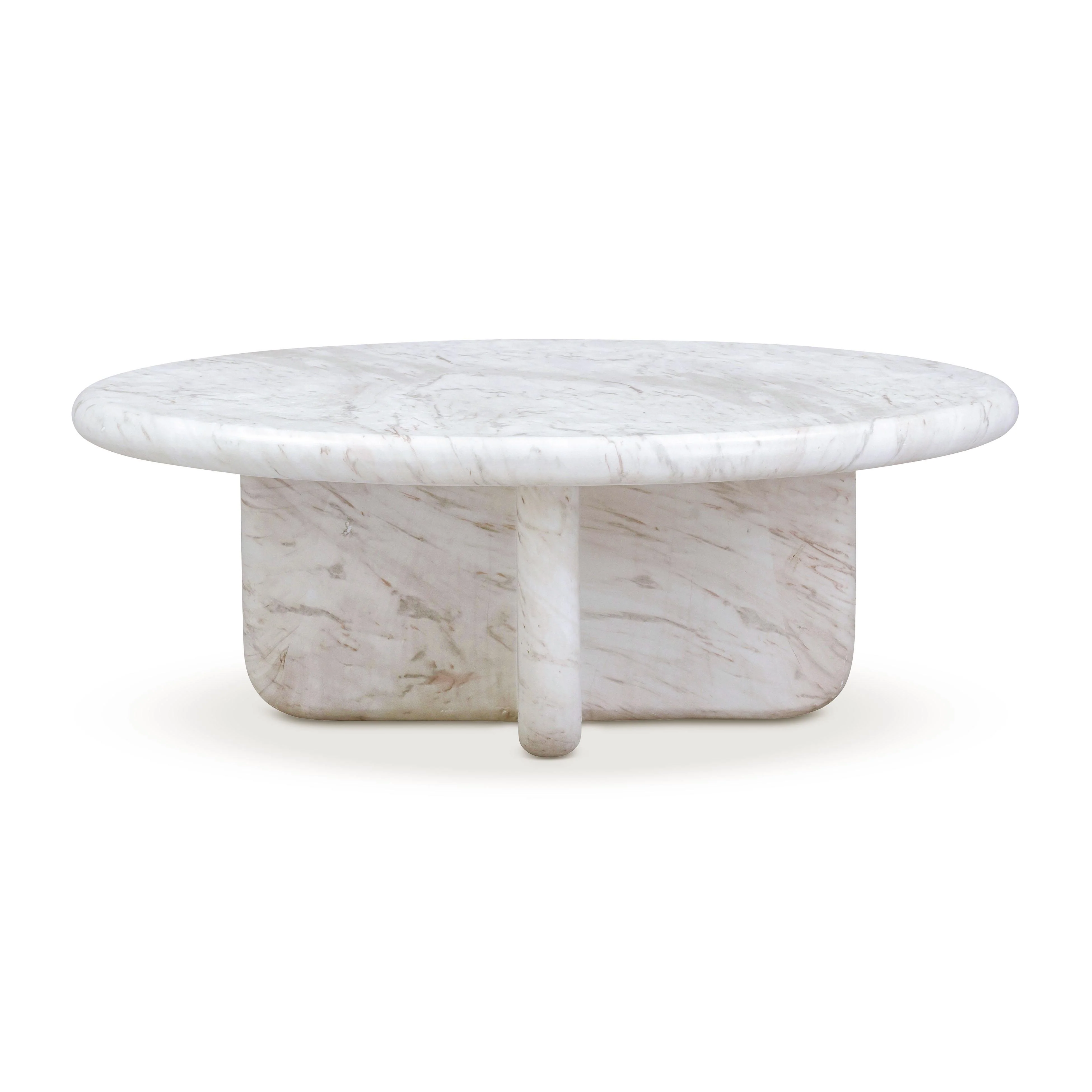 Juju Faux Marble Indoor/Outdoor Round Coffee Table (24"-32") - Image 8