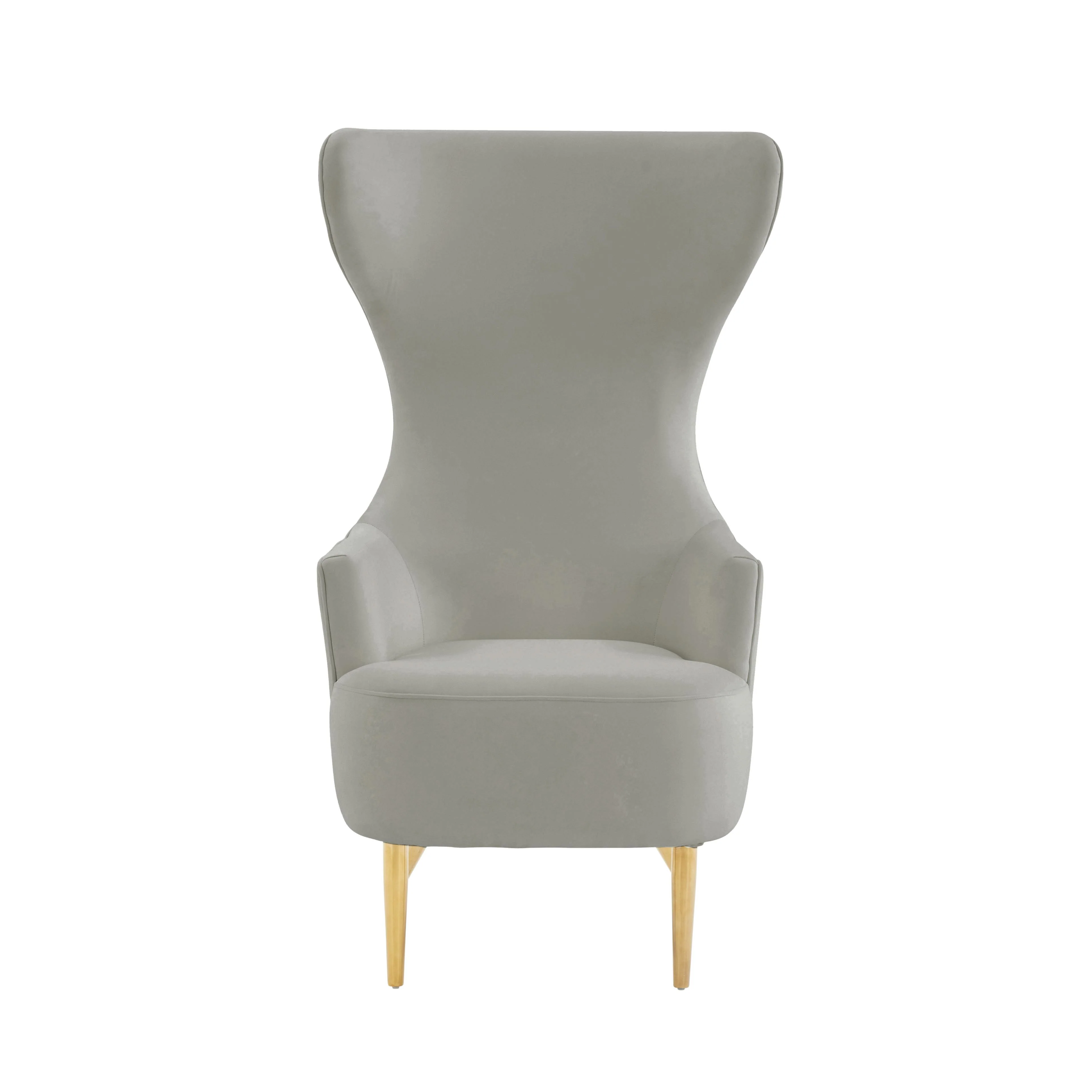 Julia Performance Velvet Channel Tufted Wingback Accent Chair - Image 10