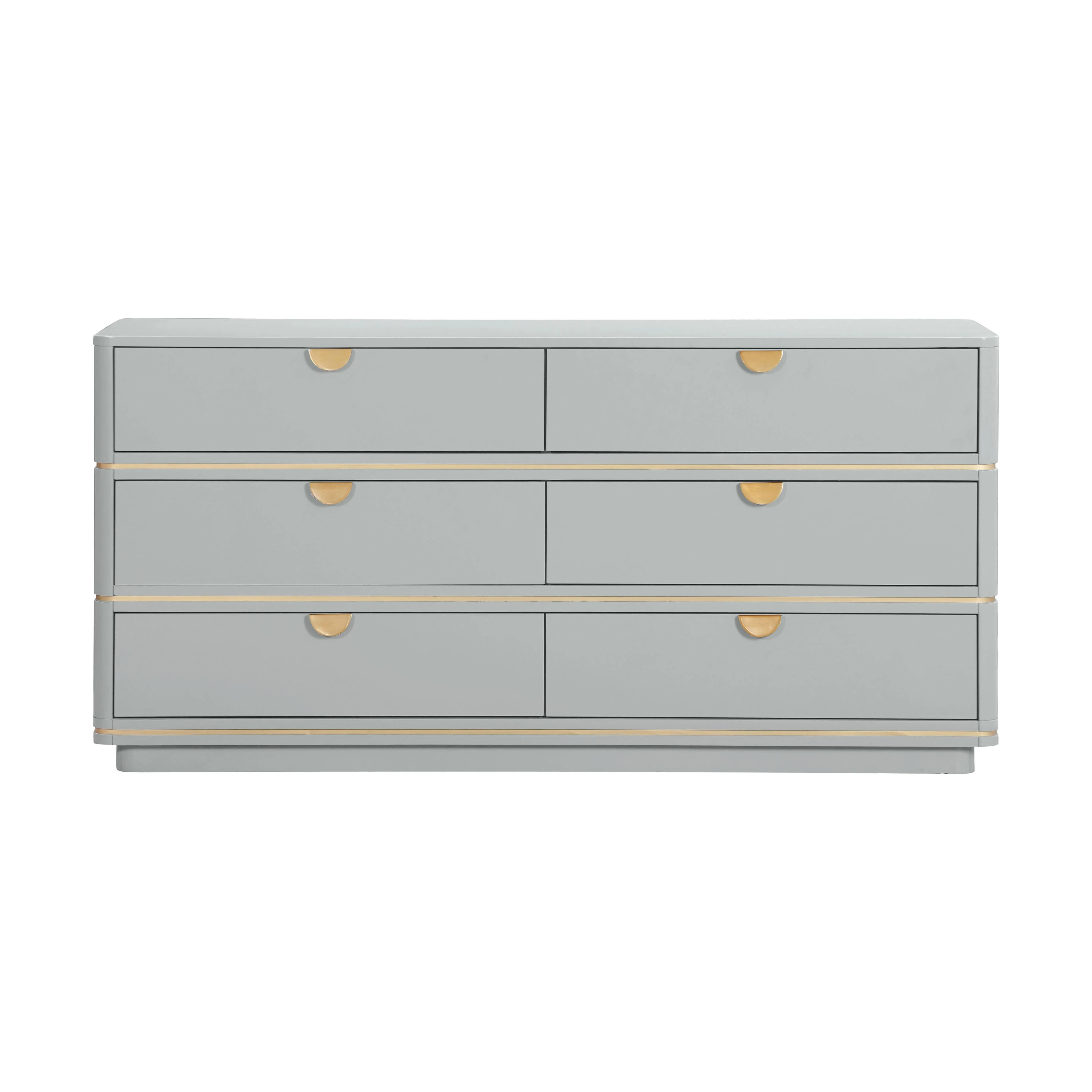 Julieta 62" Acacia Wood 6-Drawer Dresser - Image 18
