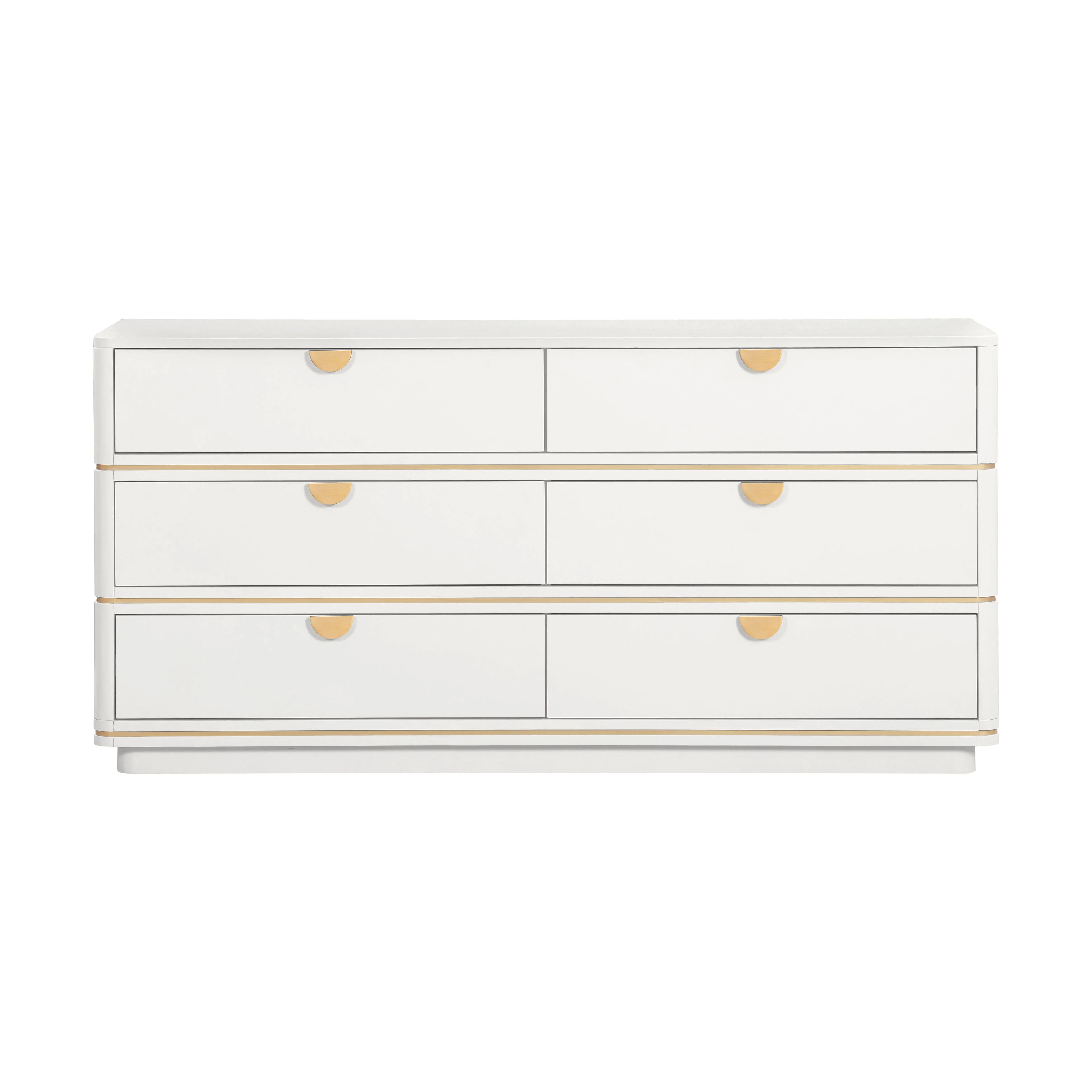 Julieta 62" Acacia Wood 6-Drawer Dresser - Image 3