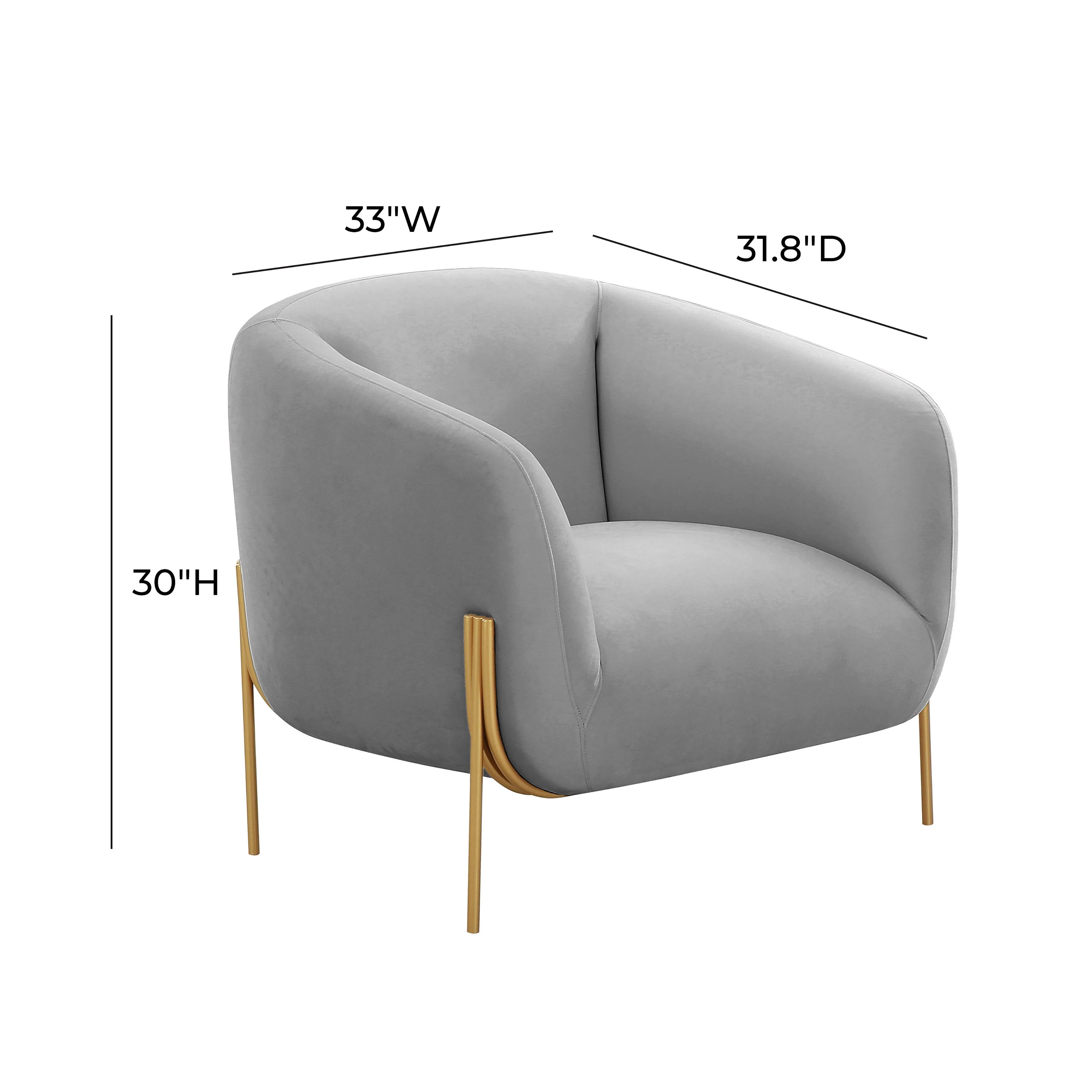 Kandra Performance Velvet Accent Chair - Image 12