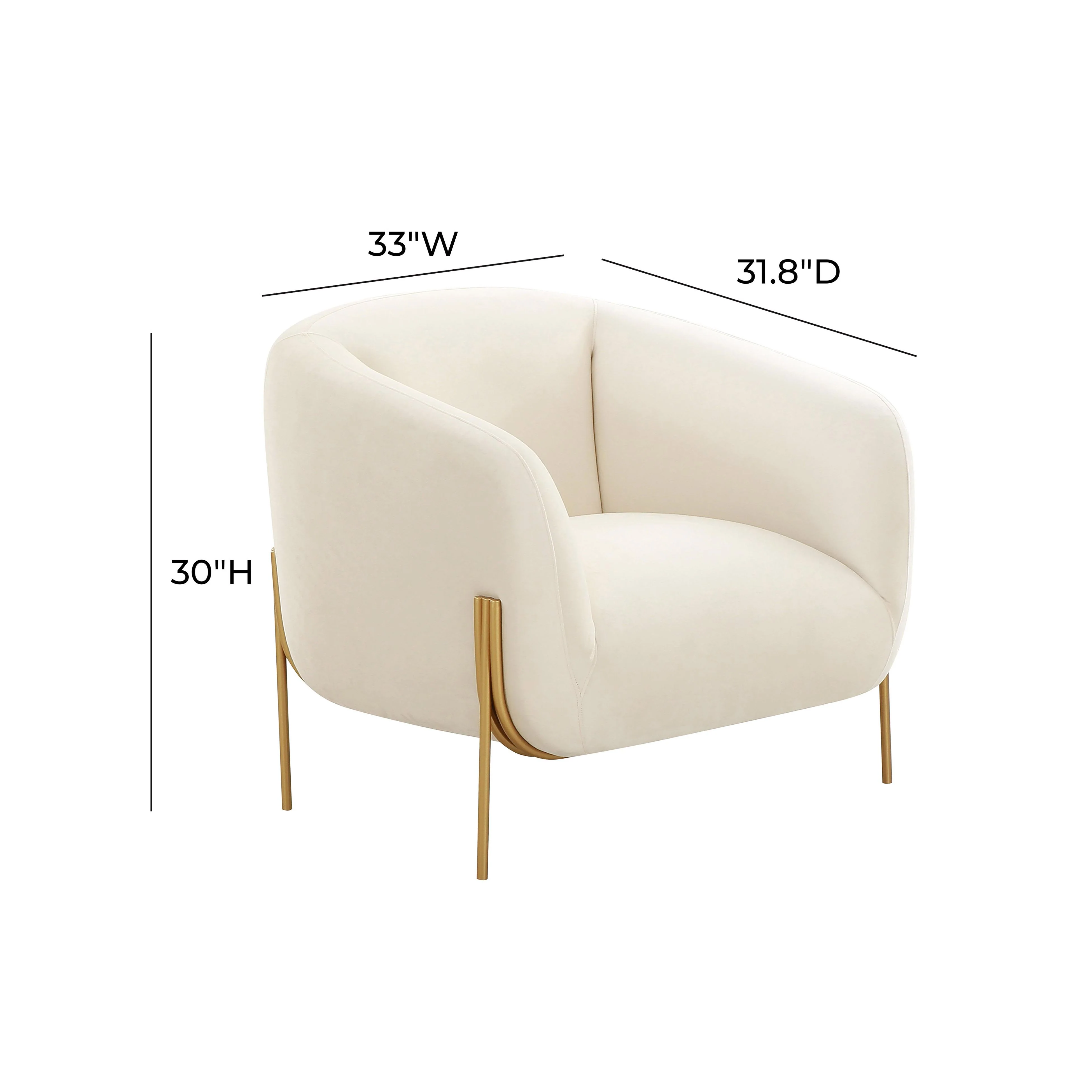Kandra Performance Velvet Accent Chair - Image 6