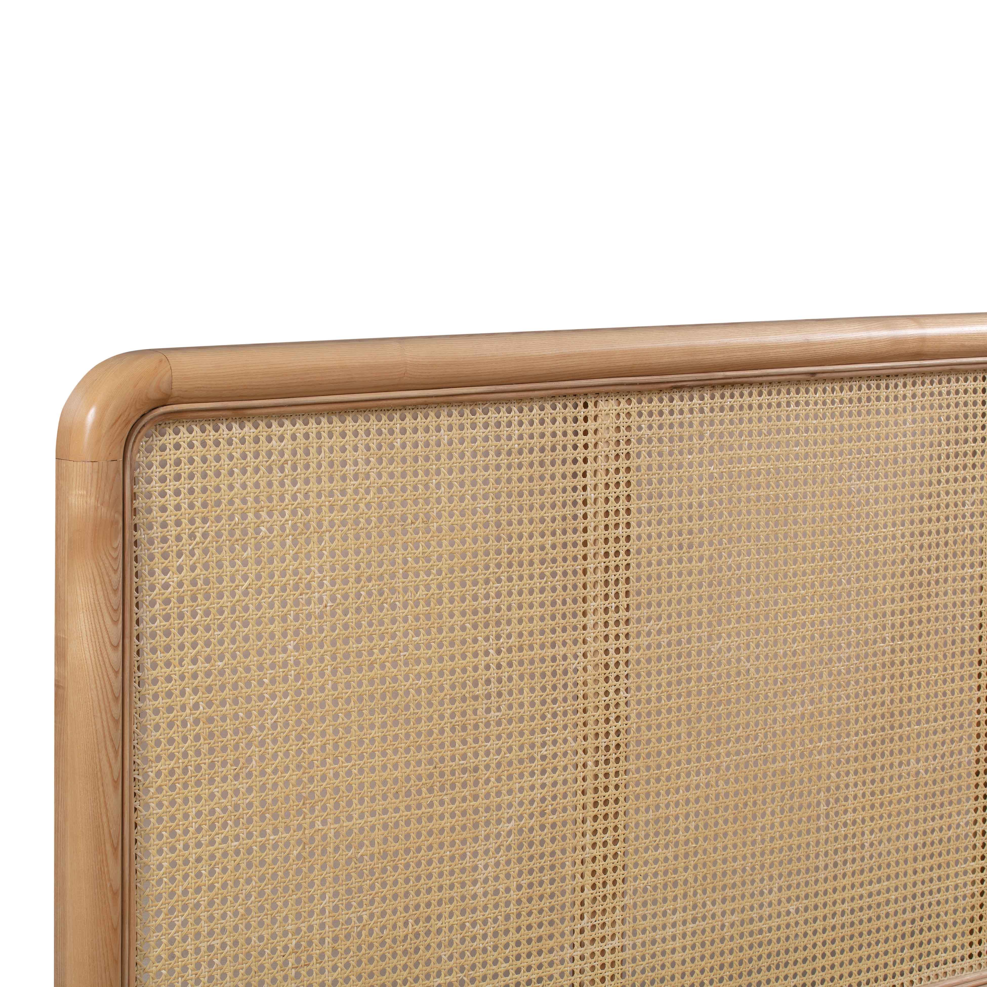 Kavali Performance Velvet and Natural Bed - Image 16