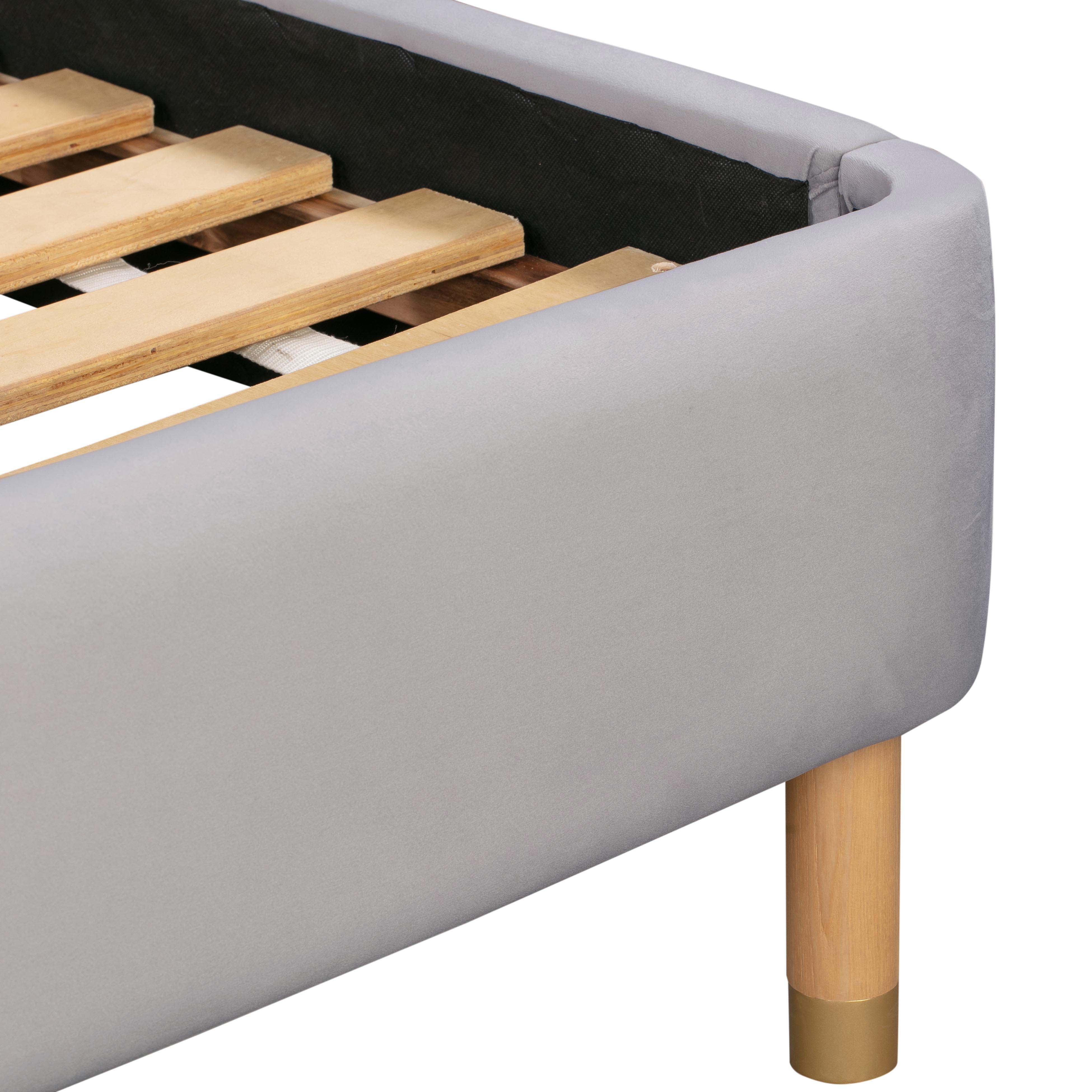 Kavali Performance Velvet and Natural Bed - Image 42