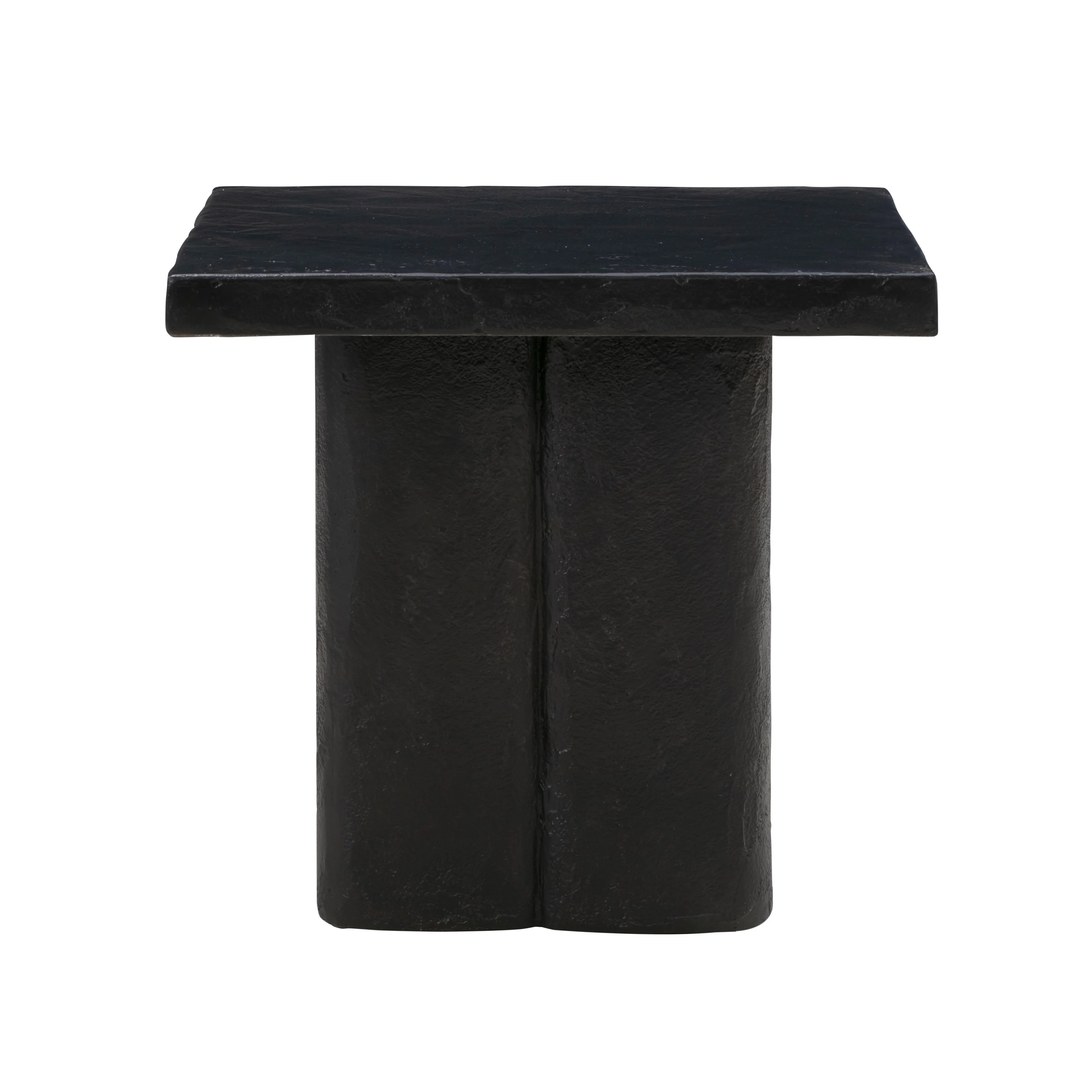 Kayla Faux Plaster Indoor / Outdoor Square Side Table - Image 3