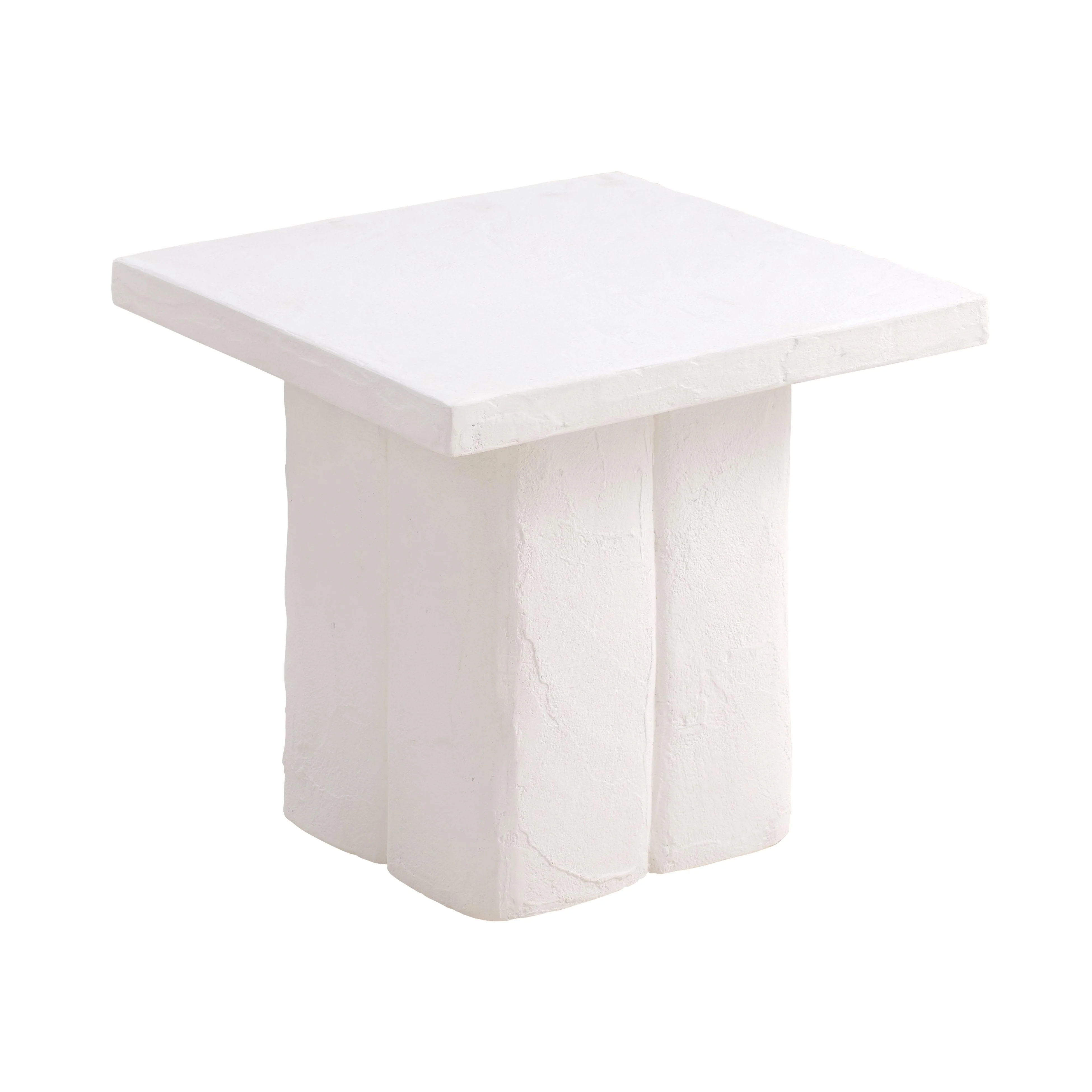 Kayla Faux Plaster Indoor / Outdoor Square Side Table - Image 7