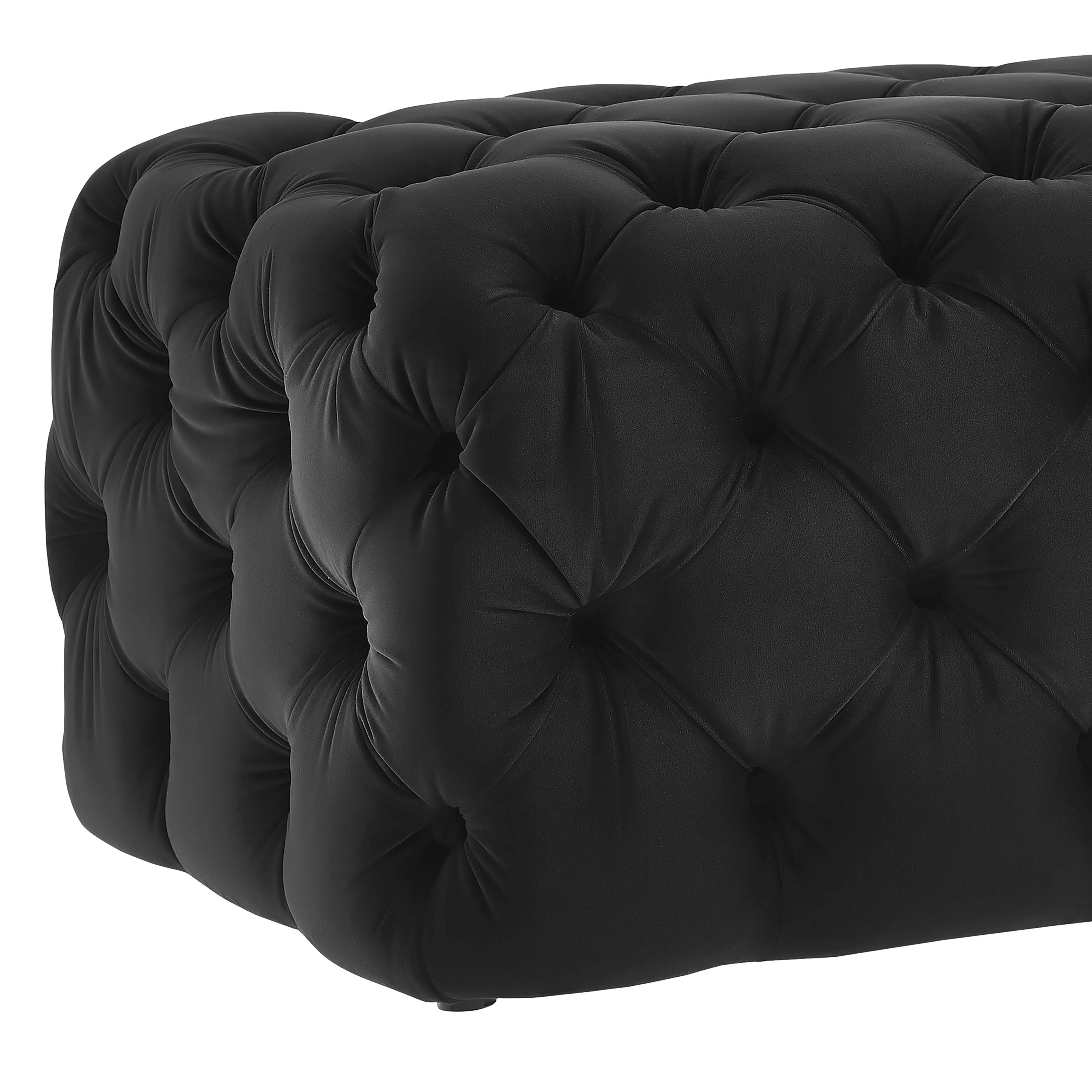 Kaylee 49" Performance Velvet Tufted Jumbo Ottoman - Image 11