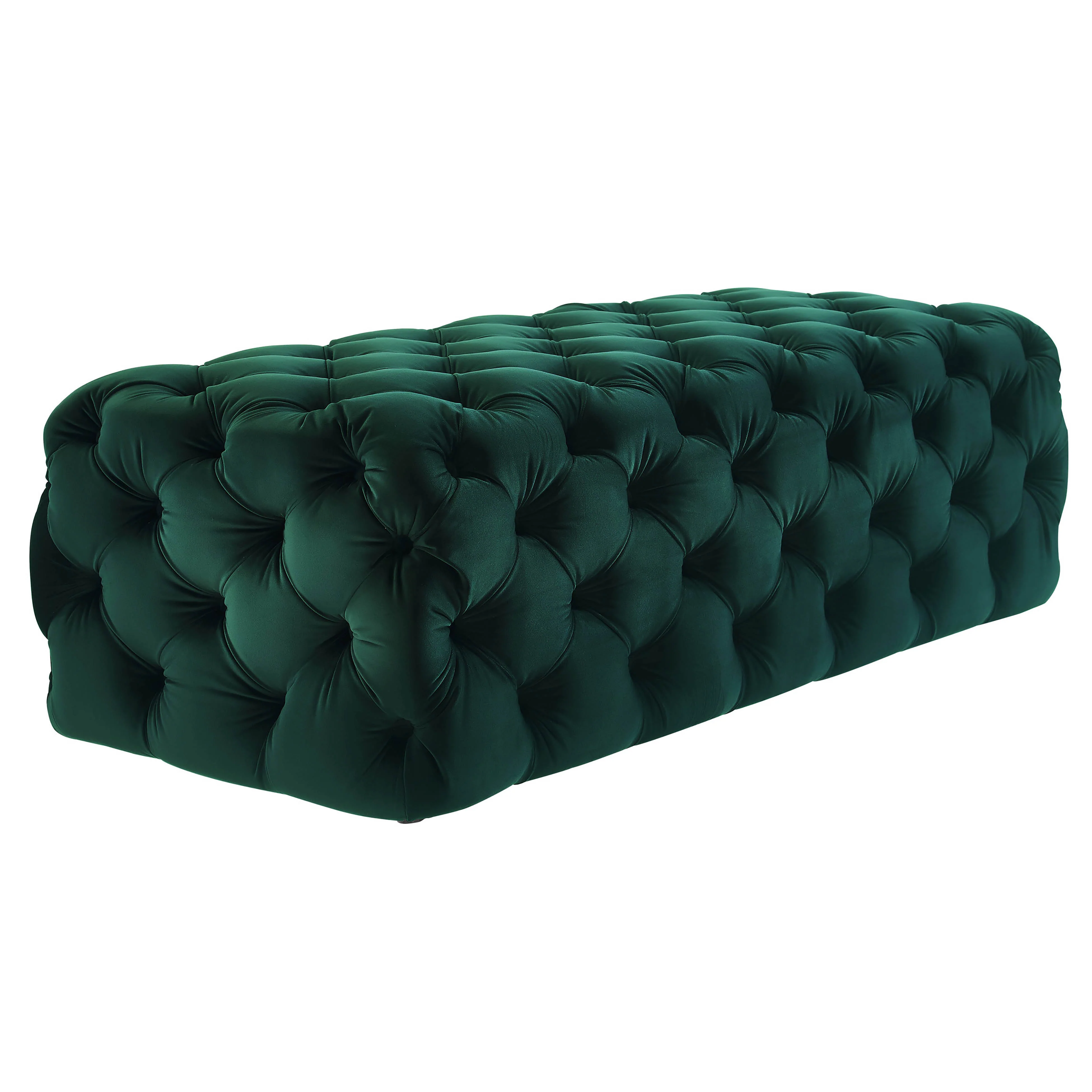 Kaylee 49" Performance Velvet Tufted Jumbo Ottoman - Image 15