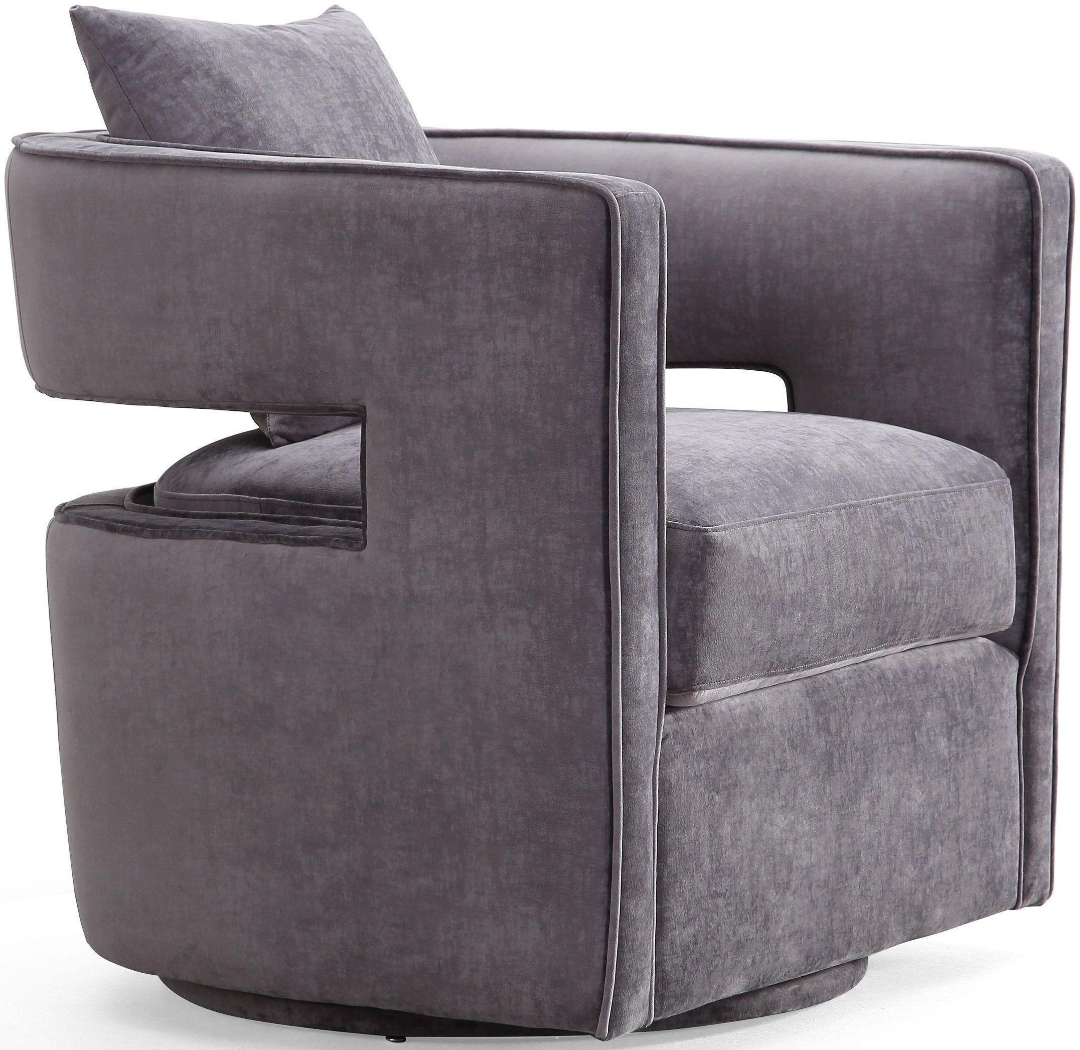 Kennedy Performance Velvet Swivel Accent Chair - Image 11
