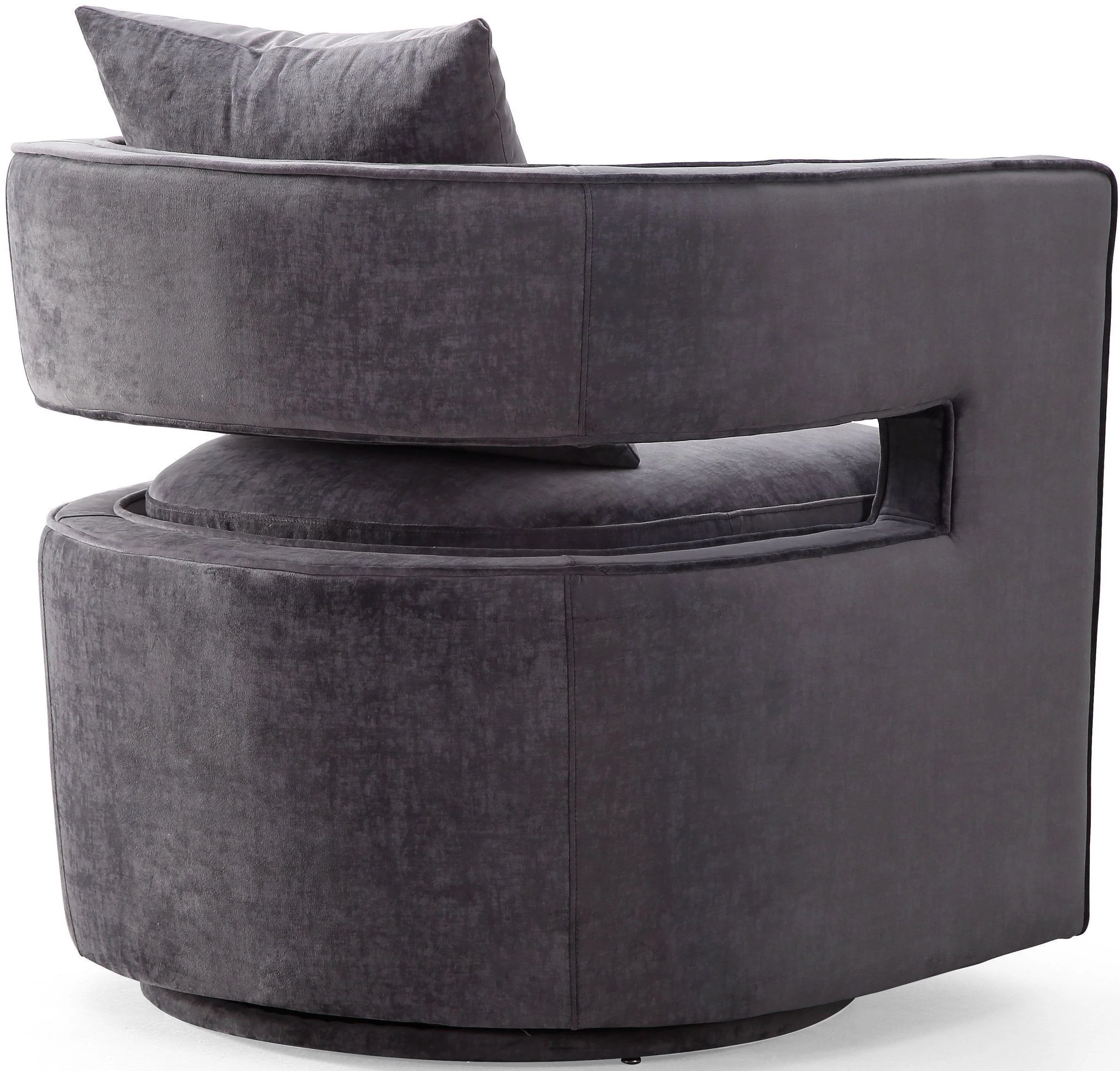 Kennedy Performance Velvet Swivel Accent Chair - Image 12