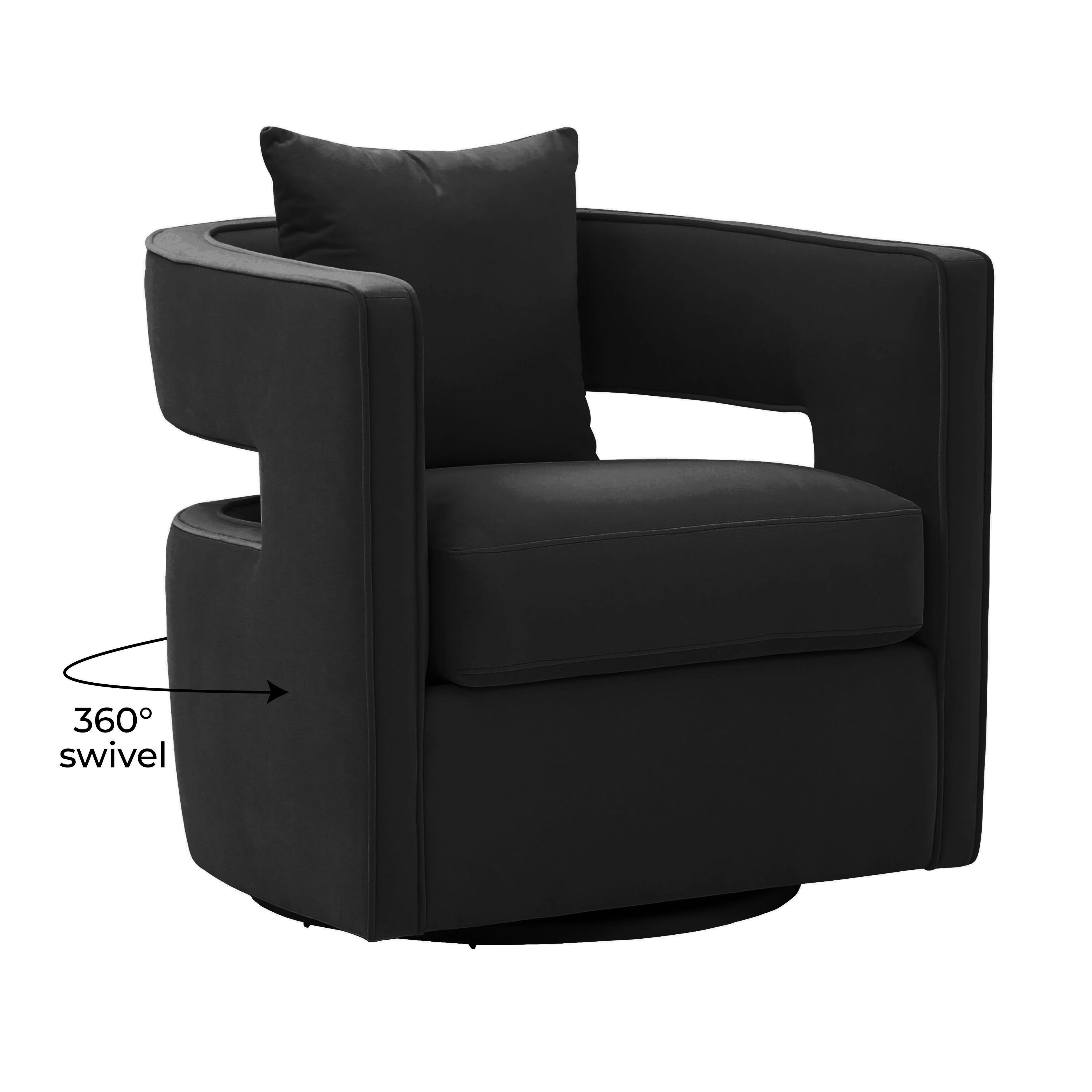 Kennedy Performance Velvet Swivel Accent Chair - Image 20