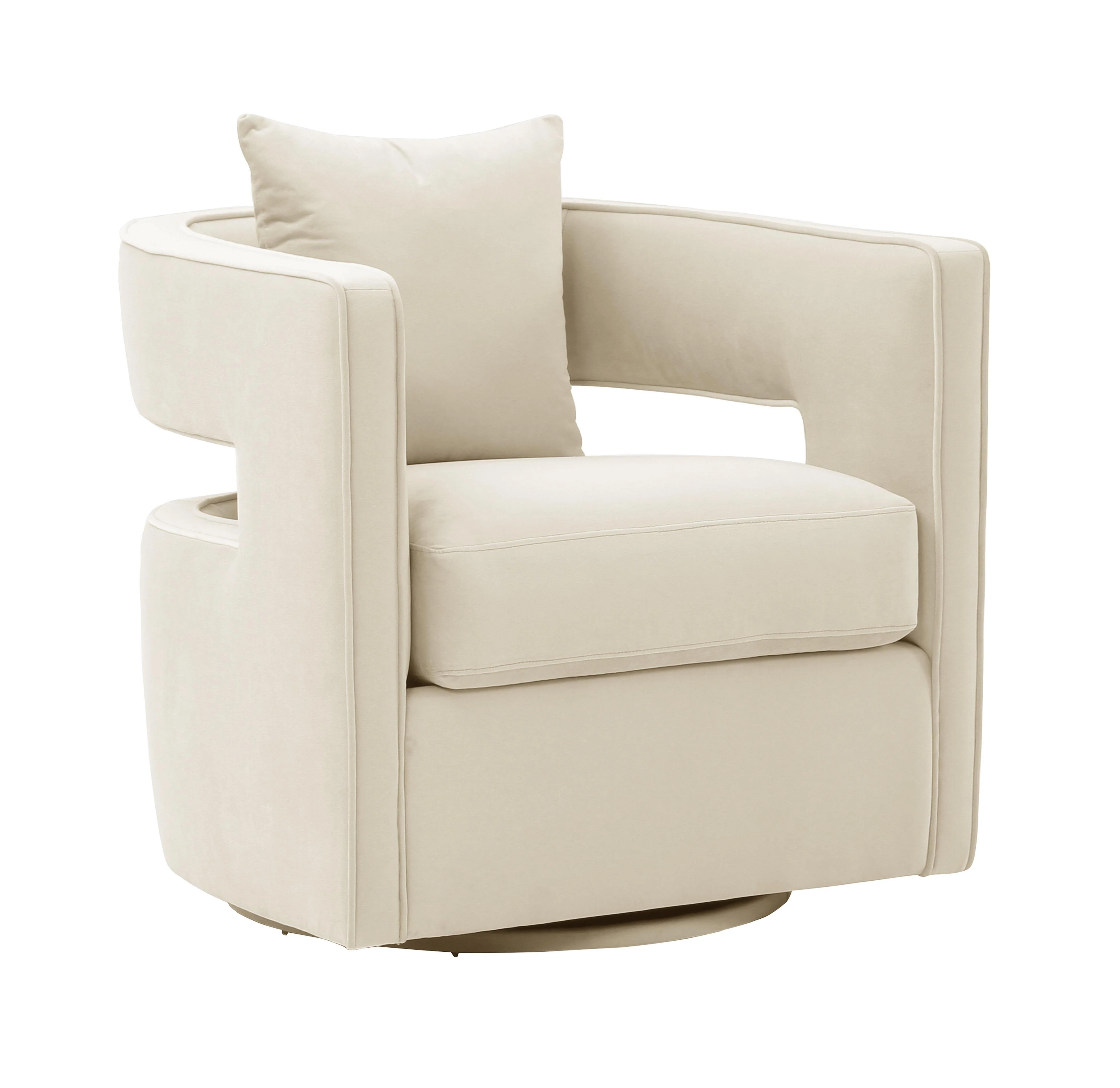 Kennedy Performance Velvet Swivel Accent Chair - Image 29