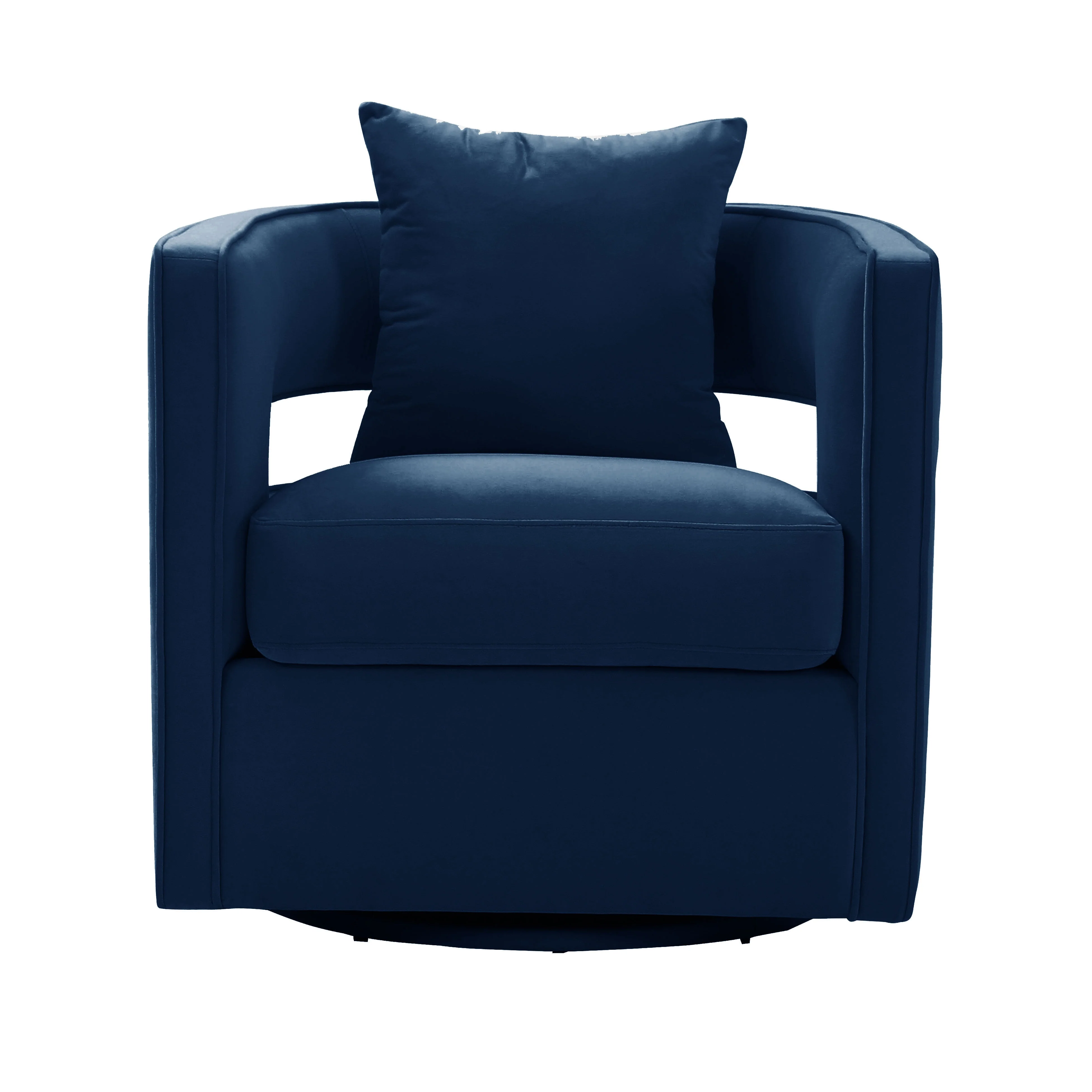 Kennedy Performance Velvet Swivel Accent Chair - Image 3