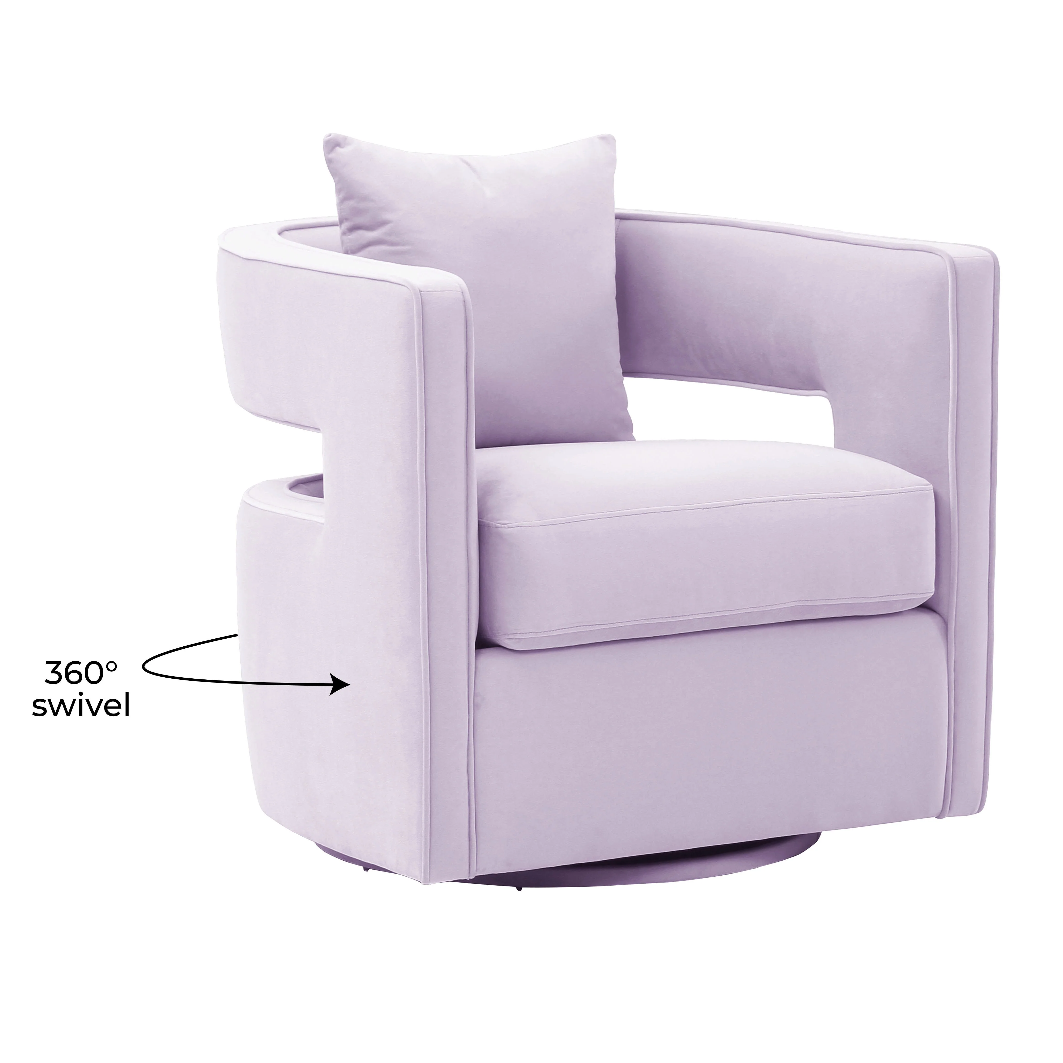 Kennedy Performance Velvet Swivel Accent Chair - Image 40