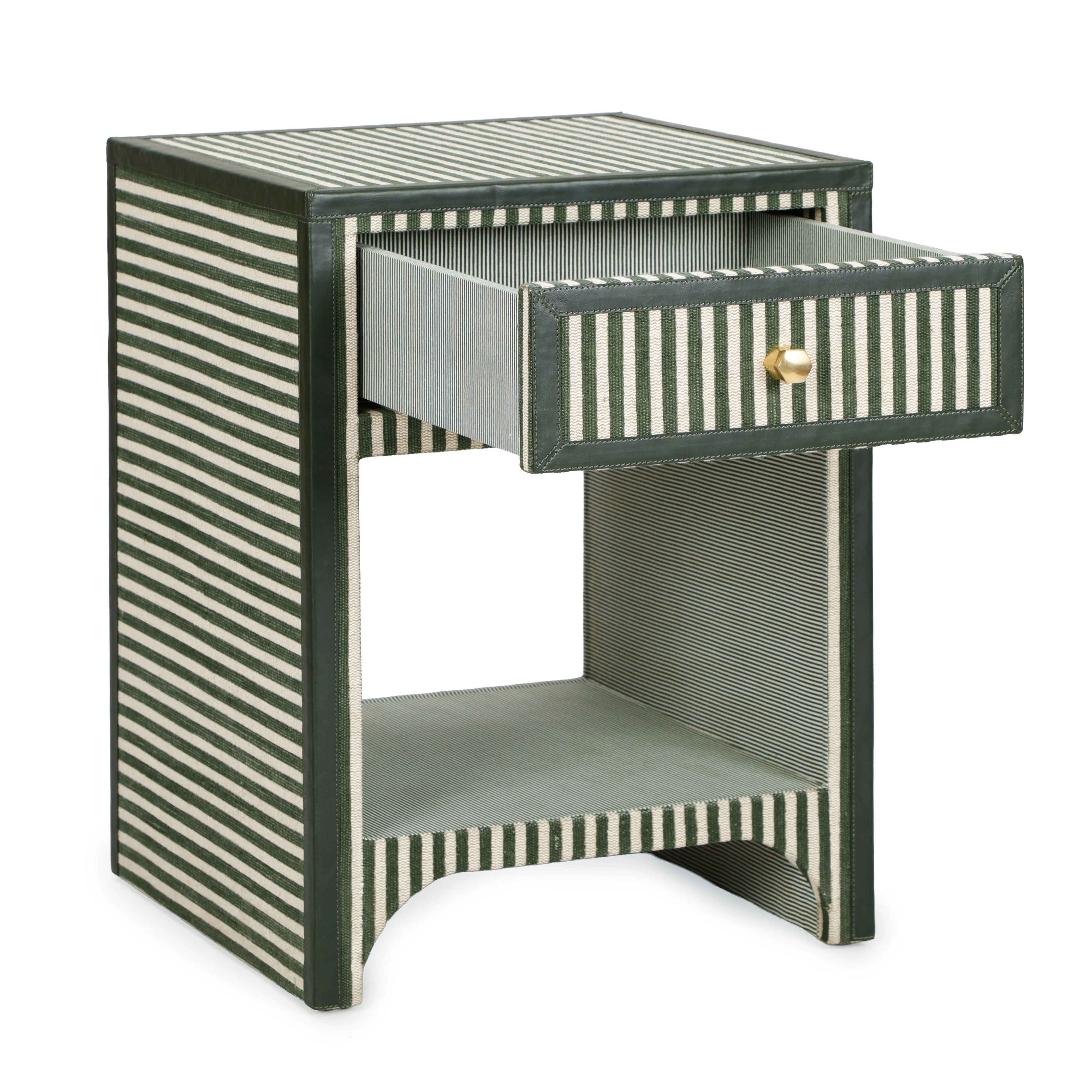 Kora 18" Cotton Jute 1-Drawer Contract-Grade Nightstand - Image 11