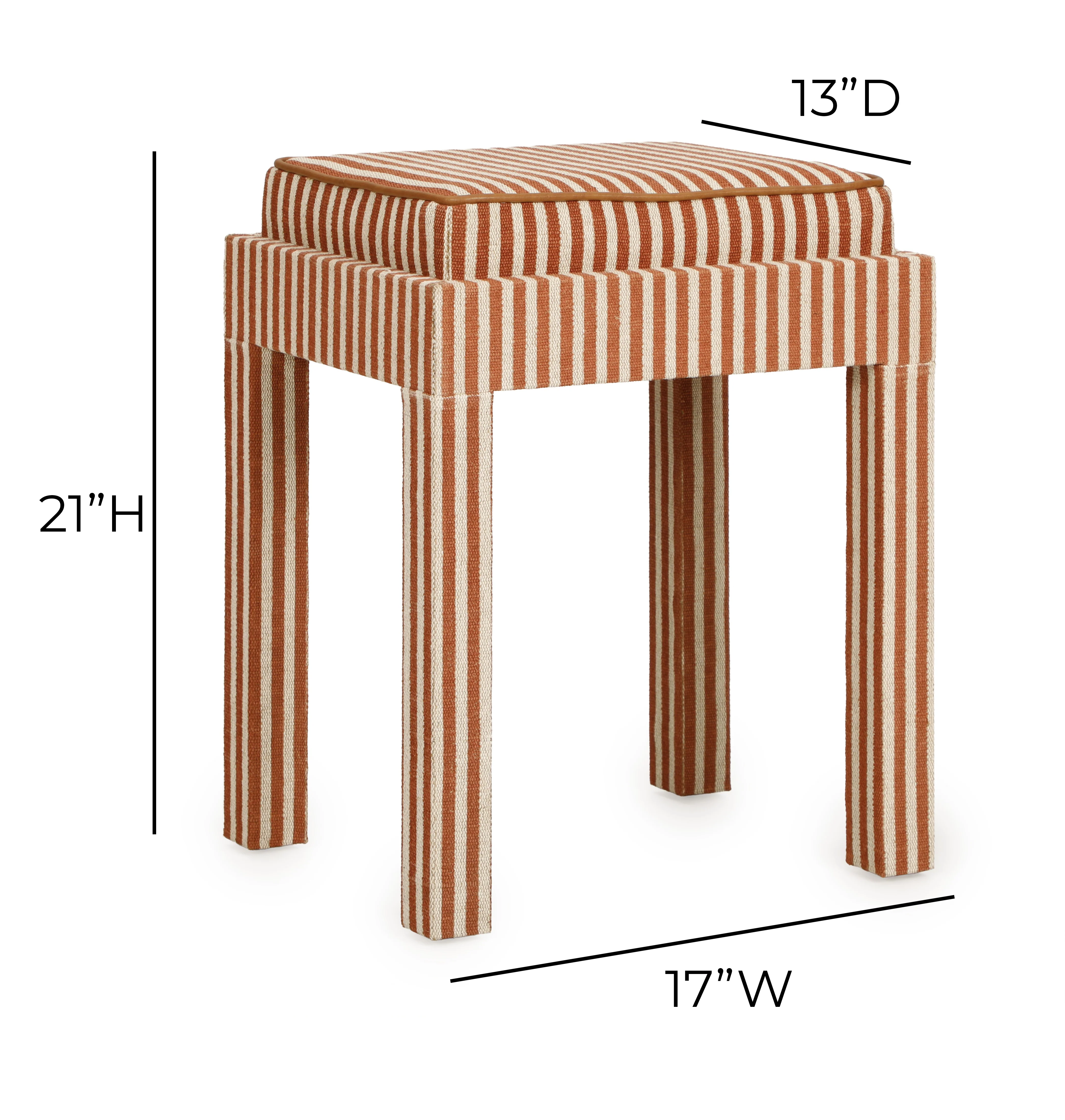 Kora Cotton Jute Contract-Grade Accent Stool - Image 6