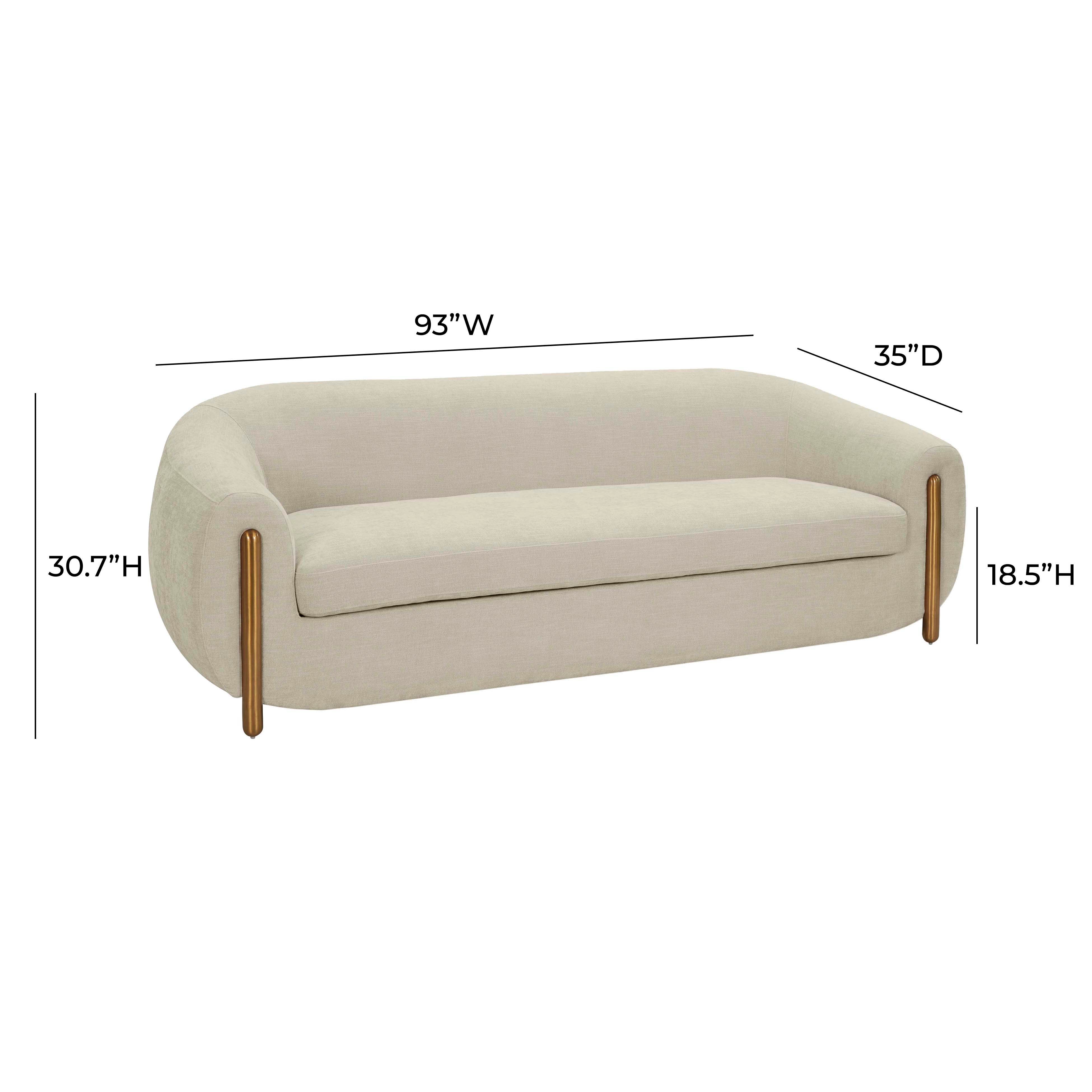 Lina 93" Performance Fabric Sofa - Image 14