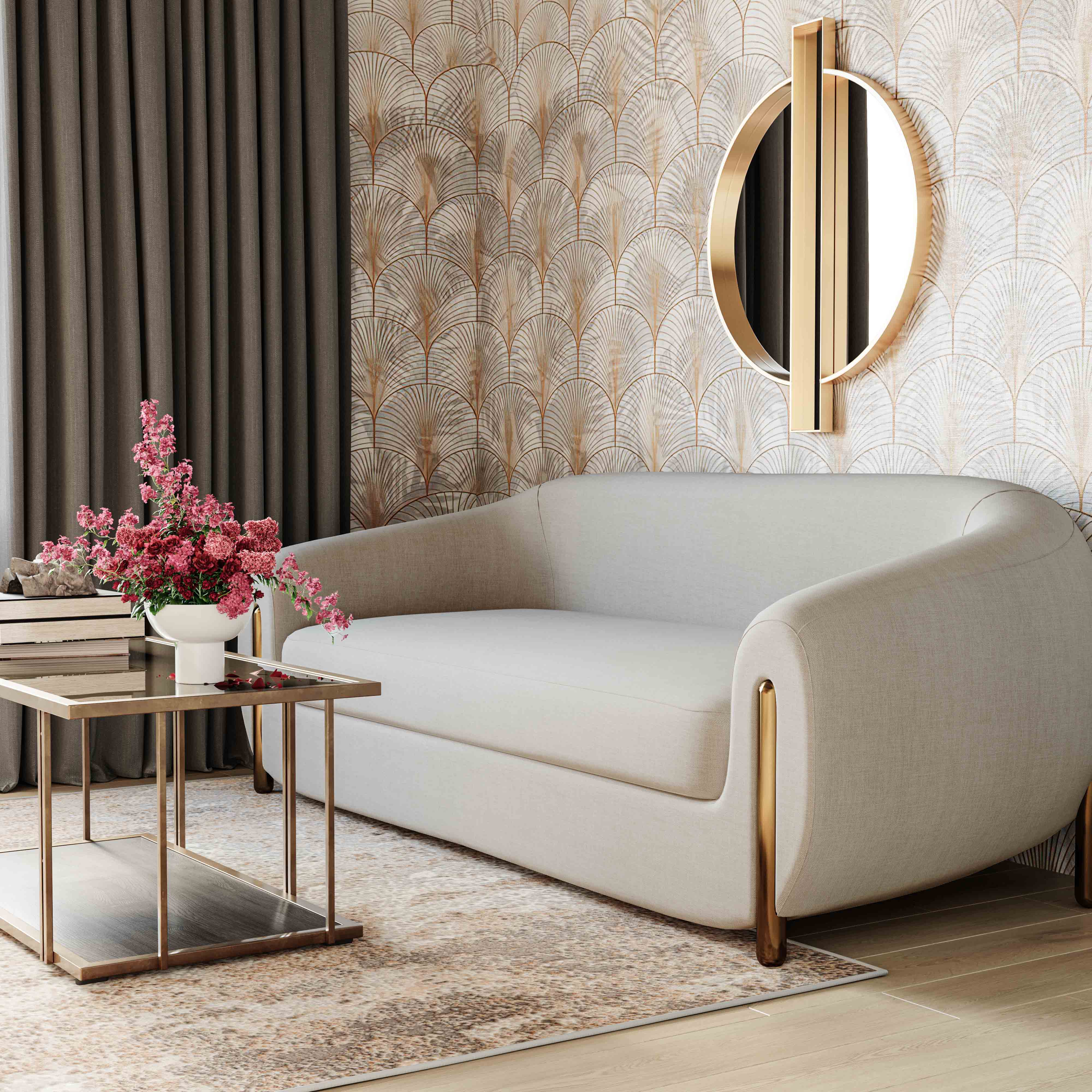 Lina 93" Performance Fabric Sofa - Image 9