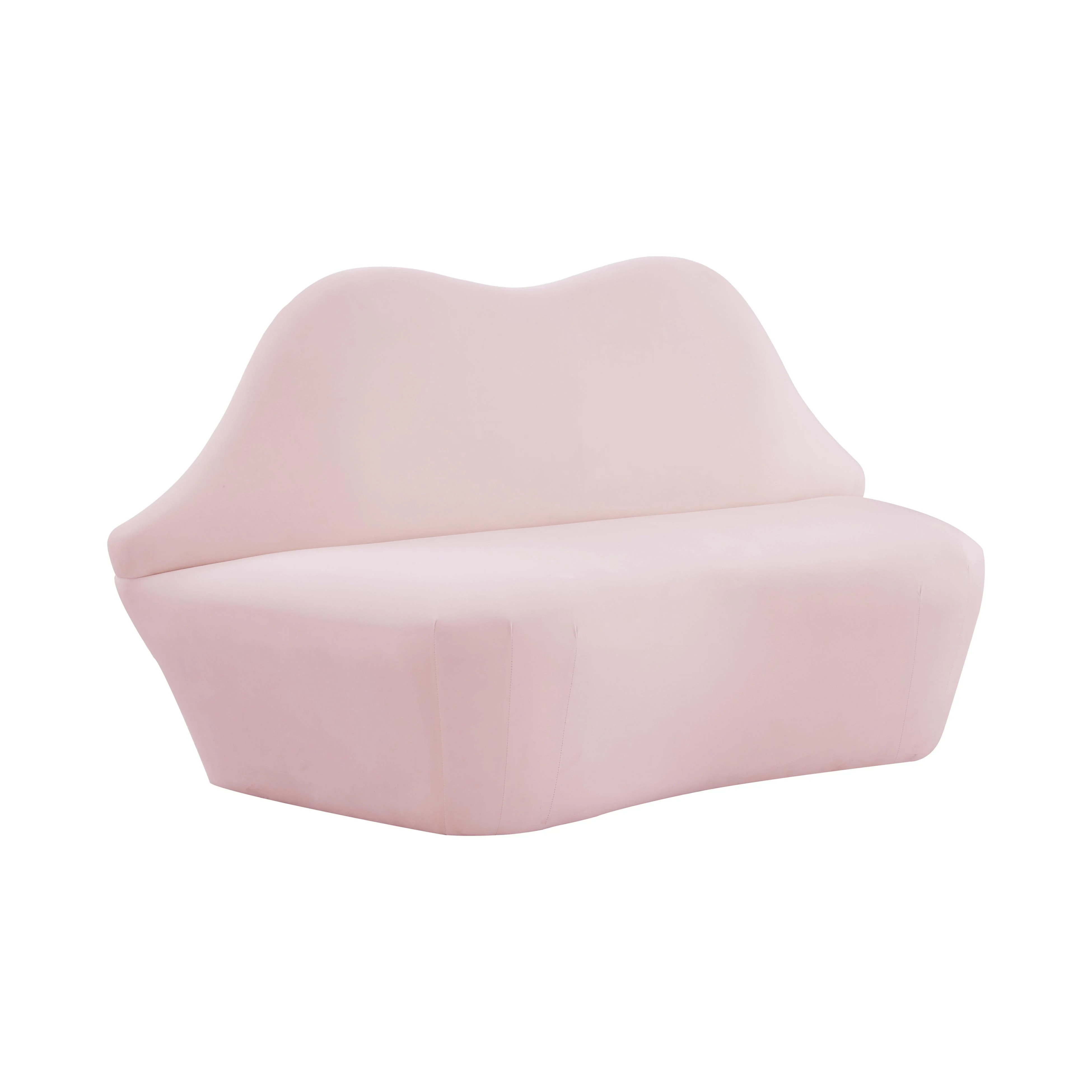 Lips 68" Performance Velvet Settee - Image 9