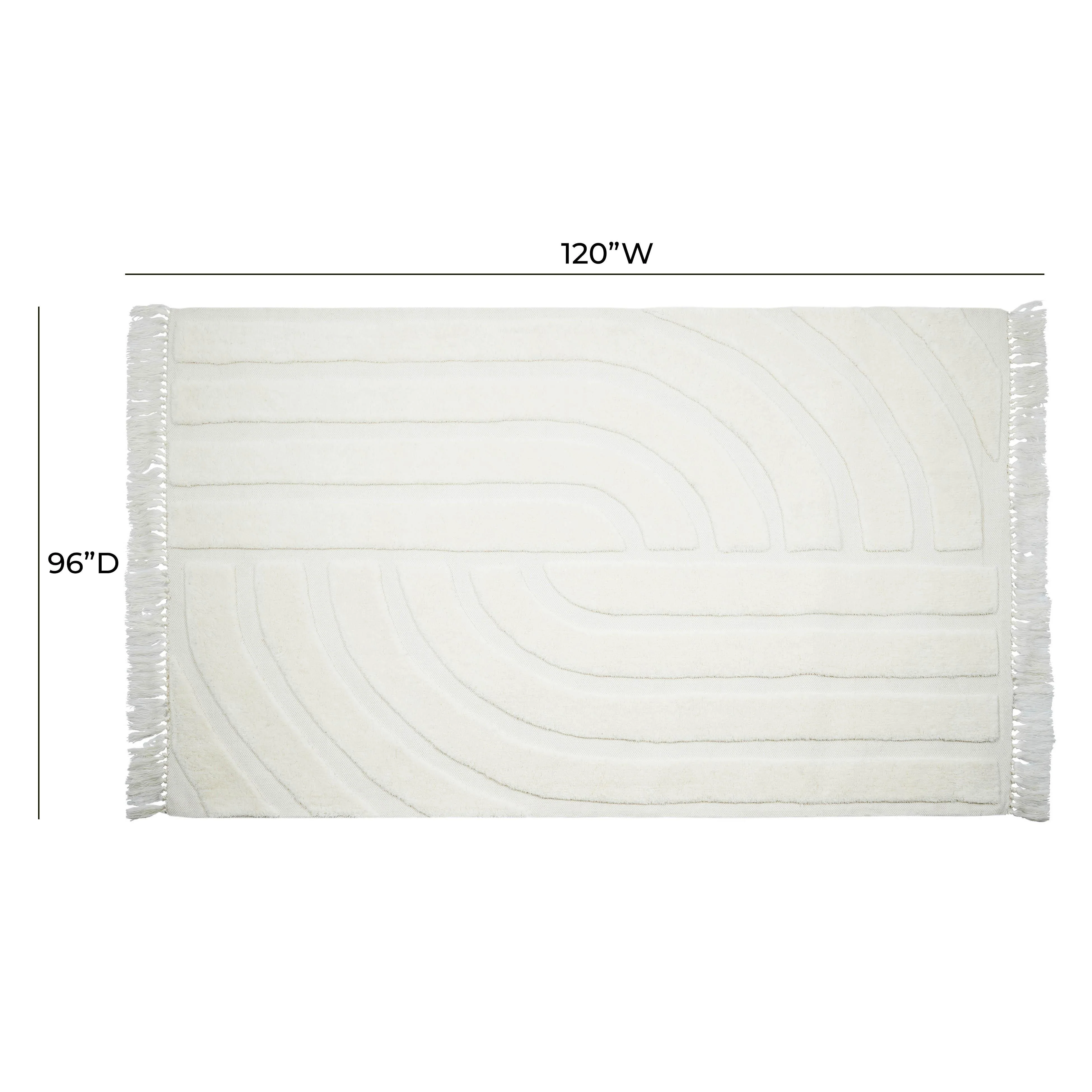 Loop White Area Rug - Image 12