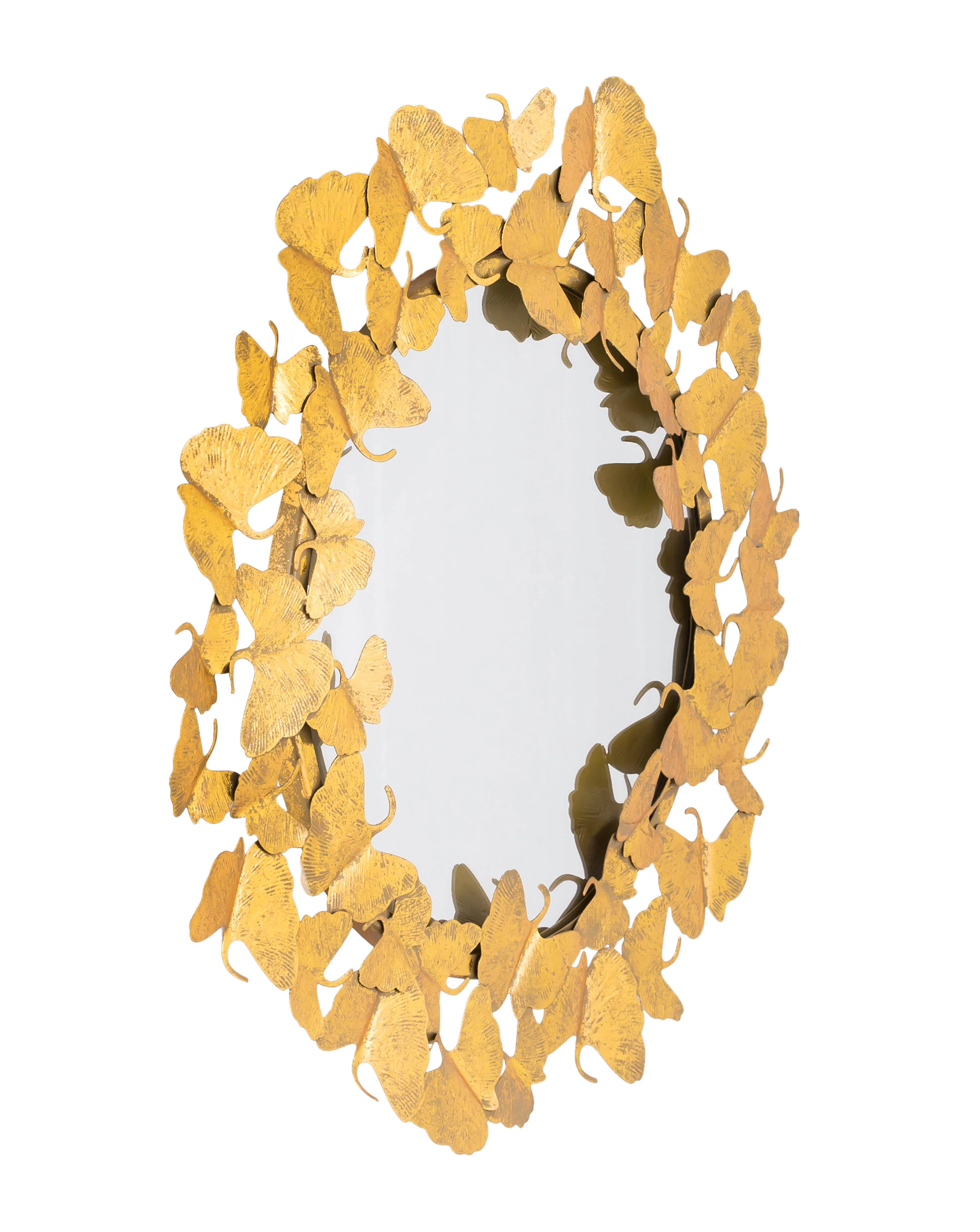 Lyrical Gold Round Wall Mirror (27"-36") - Image 3