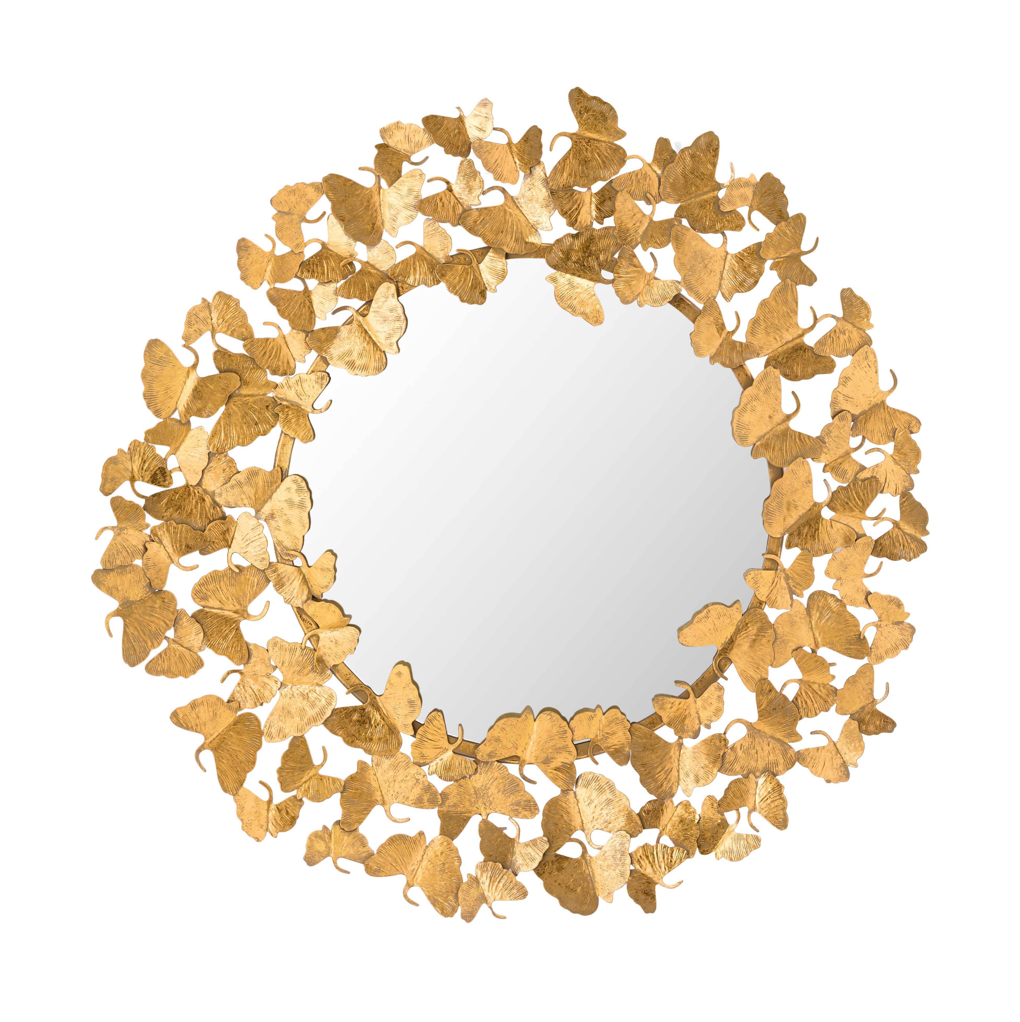 Lyrical Gold Round Wall Mirror (27"-36") - Image 6