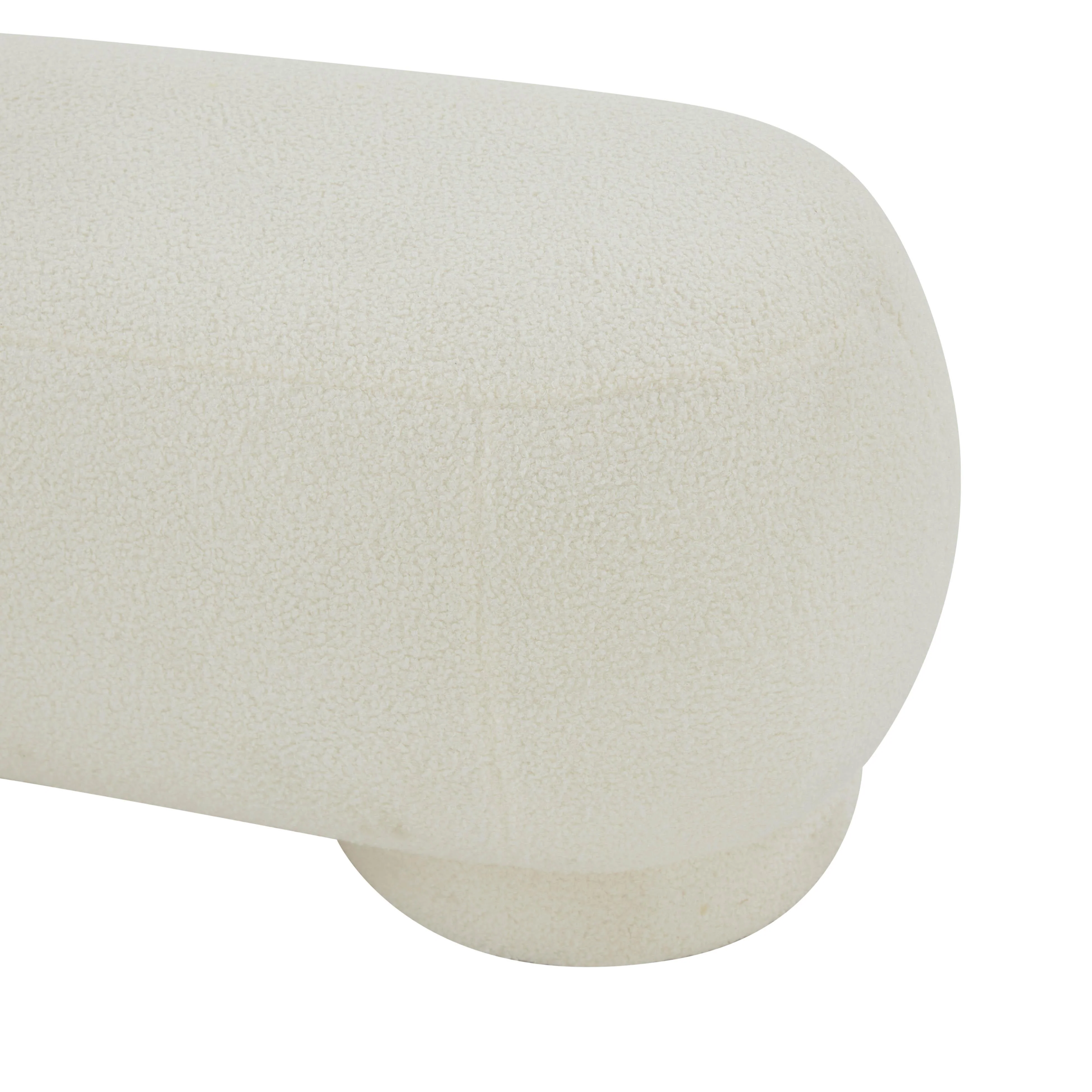 Mara 43" Performance Vegan Shearling Ottoman - Image 10