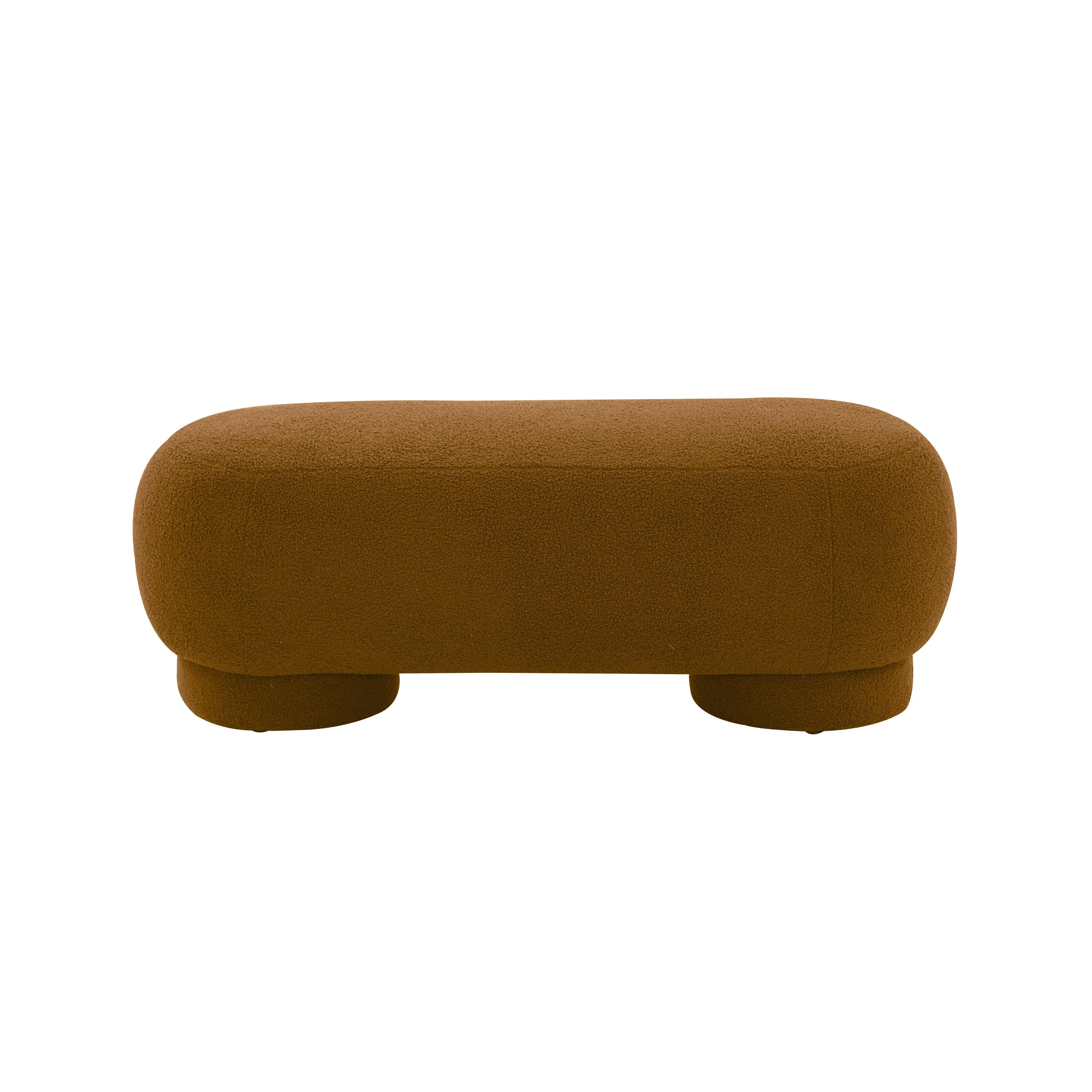 Mara 43" Performance Vegan Shearling Ottoman - Image 3