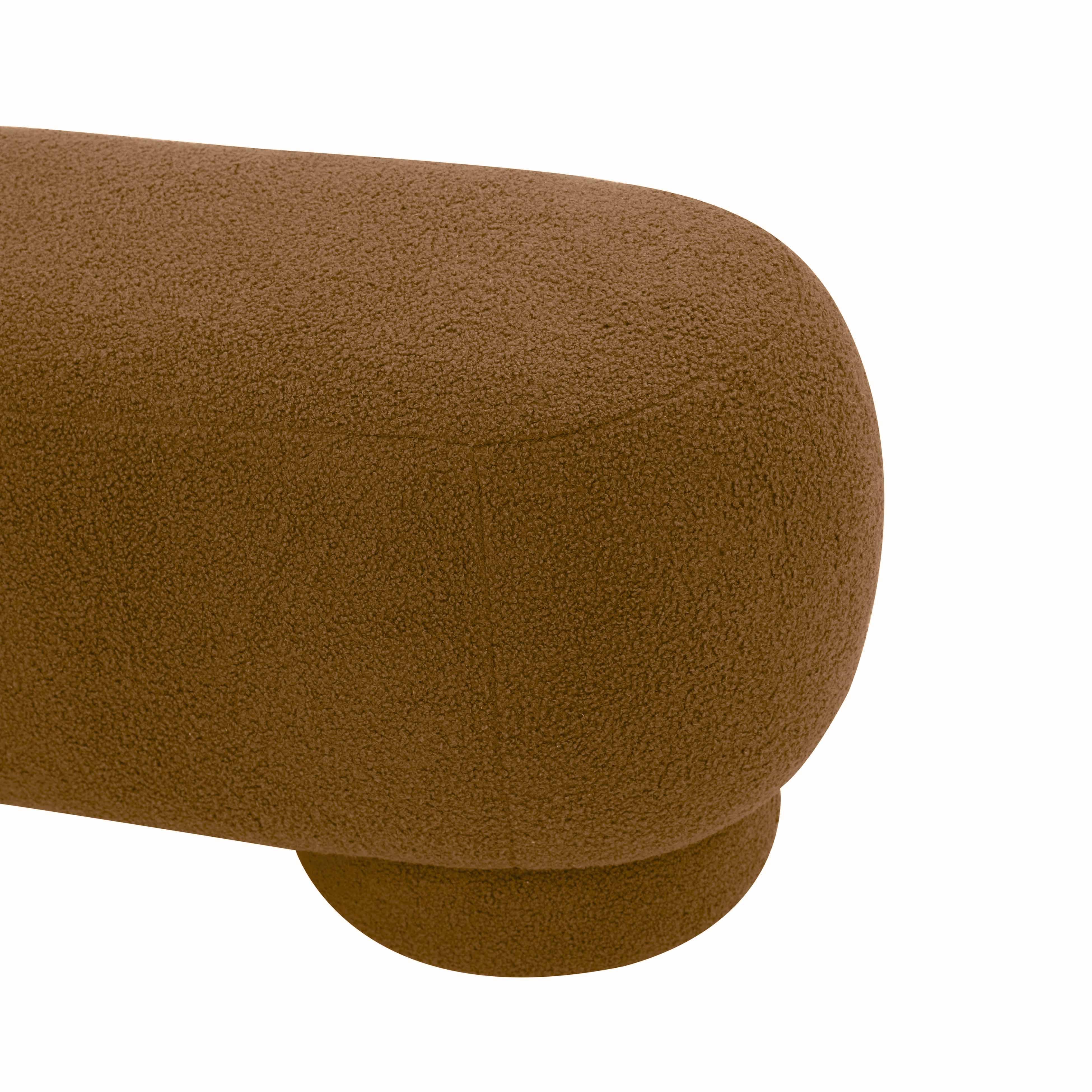 Mara 43" Performance Vegan Shearling Ottoman - Image 4