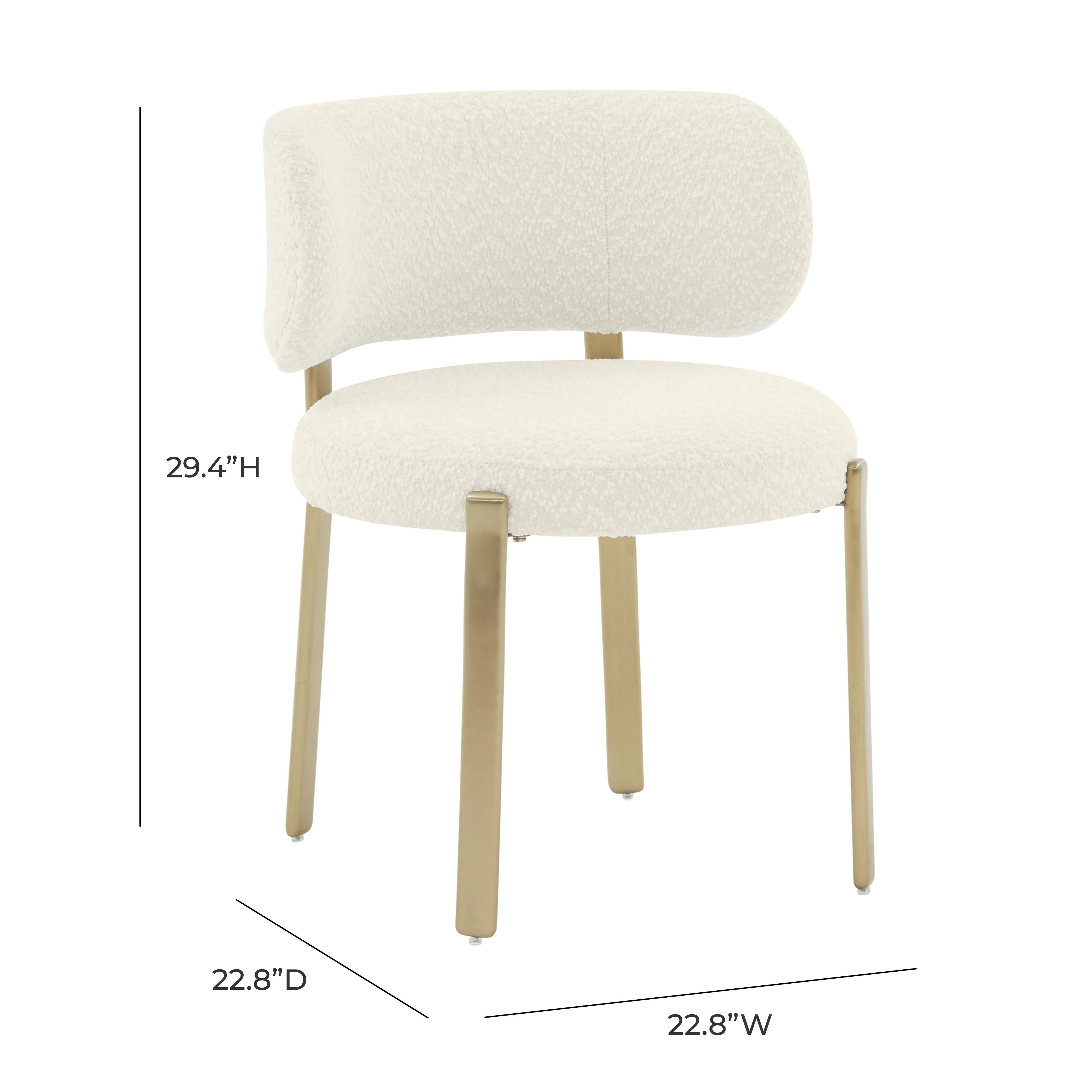 Margaret Performance Boucle Dining Chair - Image 11