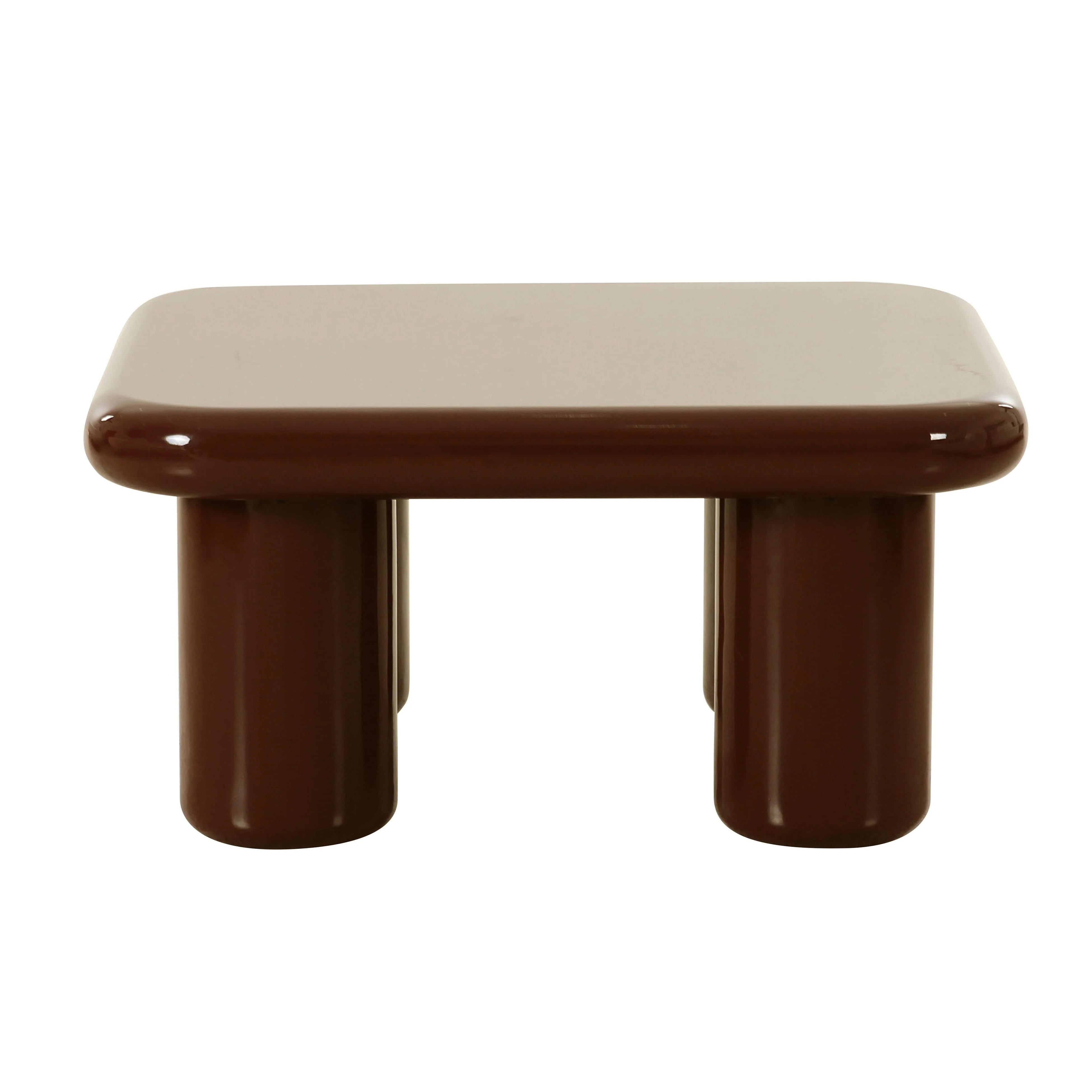 Memphis 33.5" Glossy Square Coffee Table - Image 9