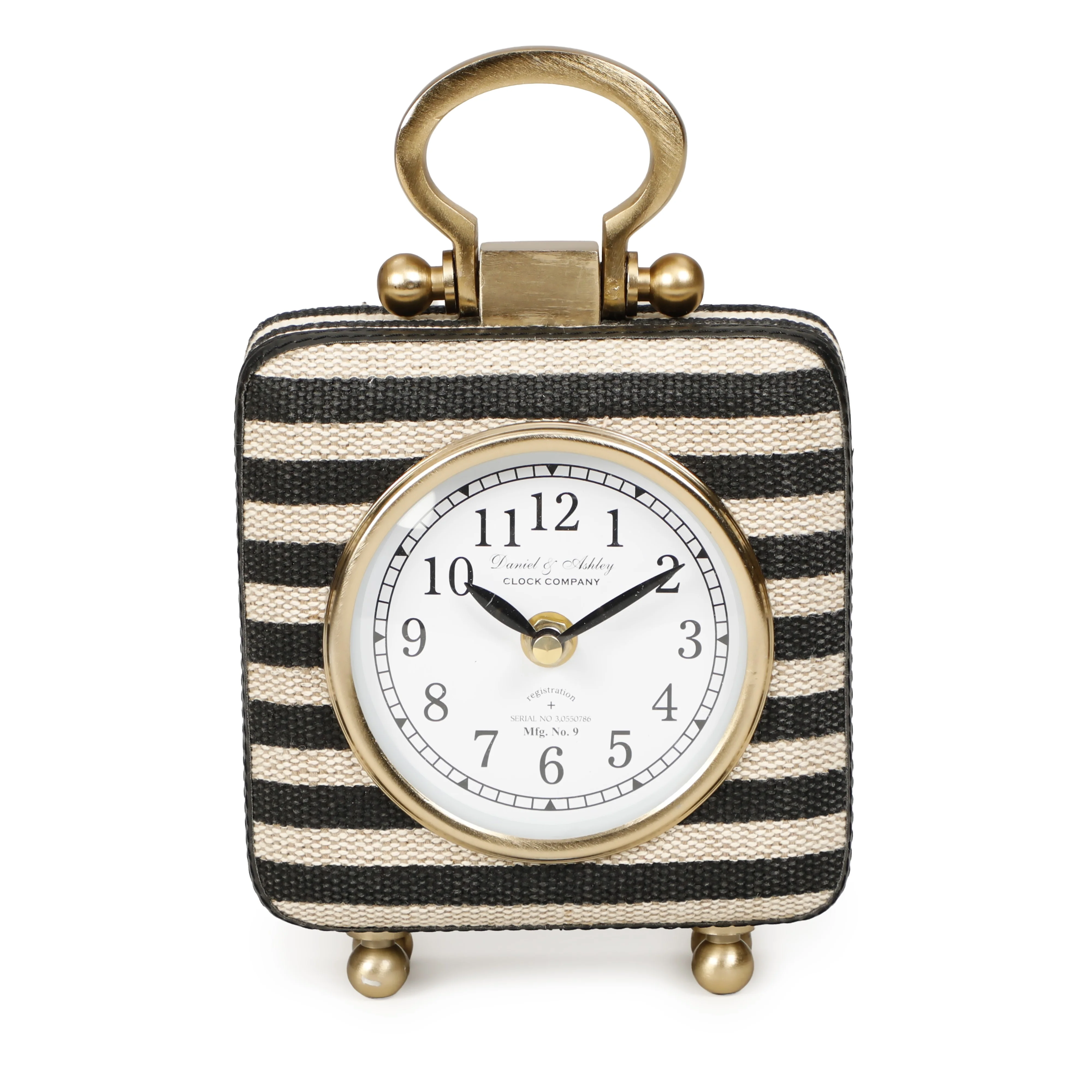 Mona Black Striped Contract-Grade Standing Accent Clock - Image 6