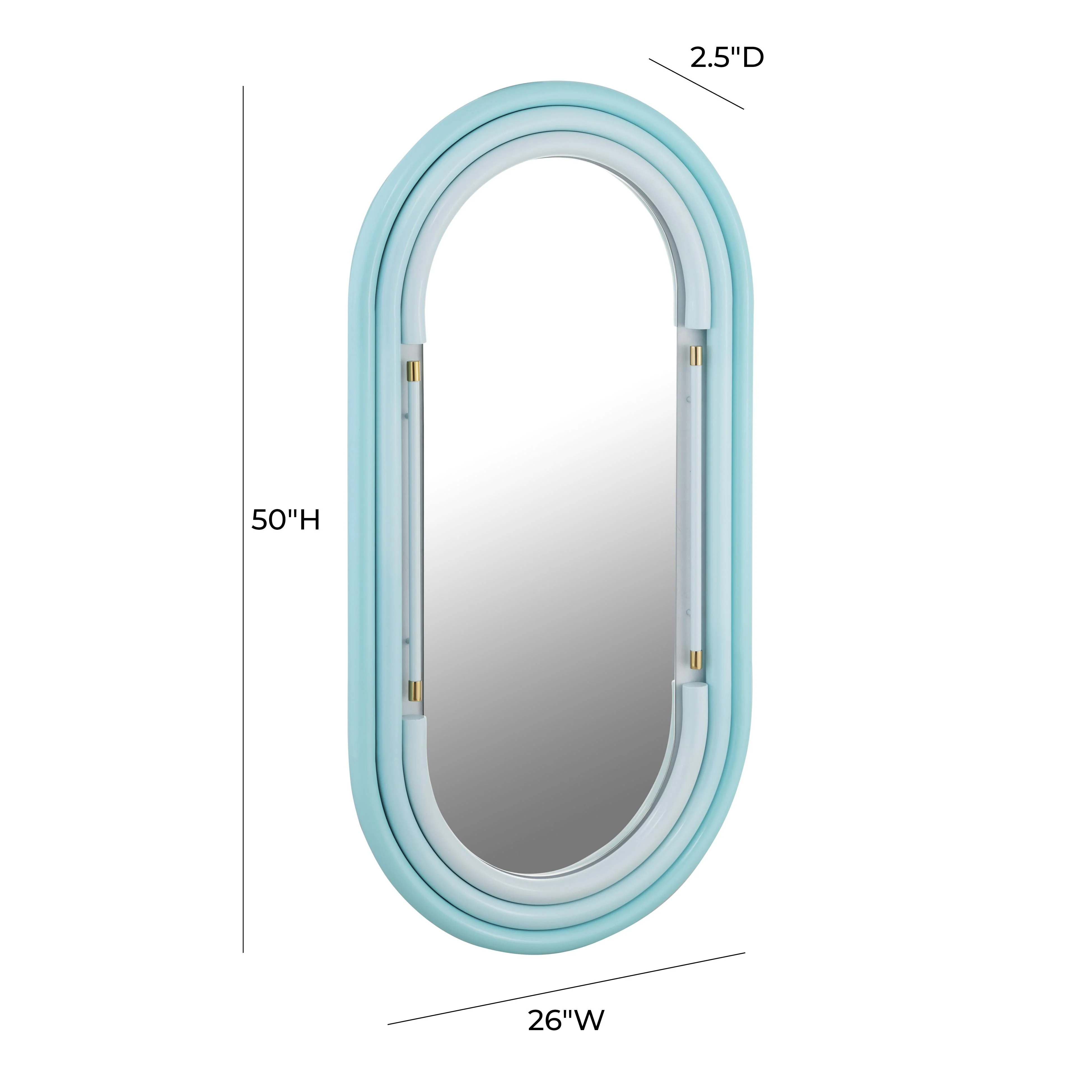 Neon Oval Wall Mirror (26"X50"-28"X58") - Image 7