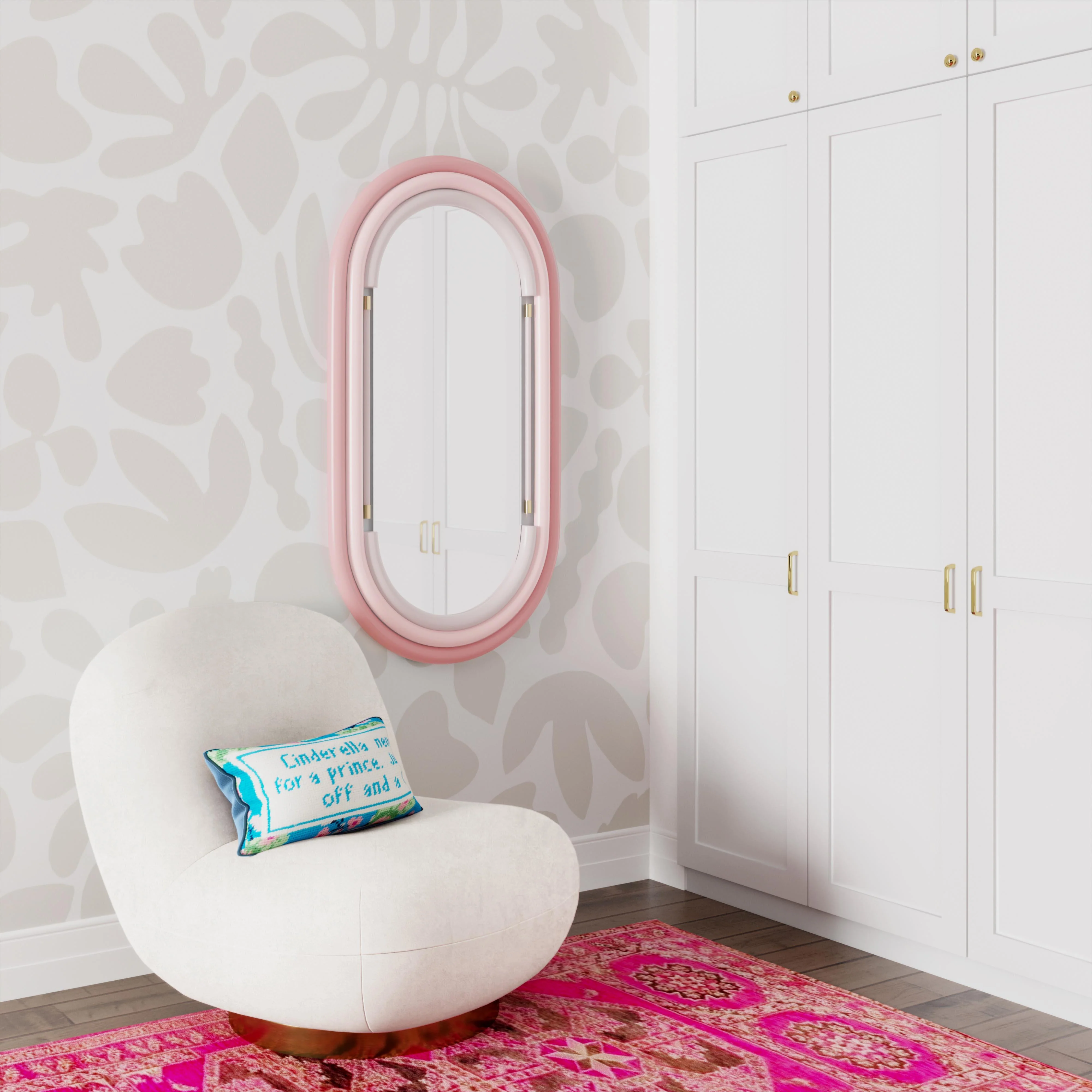 Neon Oval Wall Mirror (26"X50"-28"X58") - Image 9