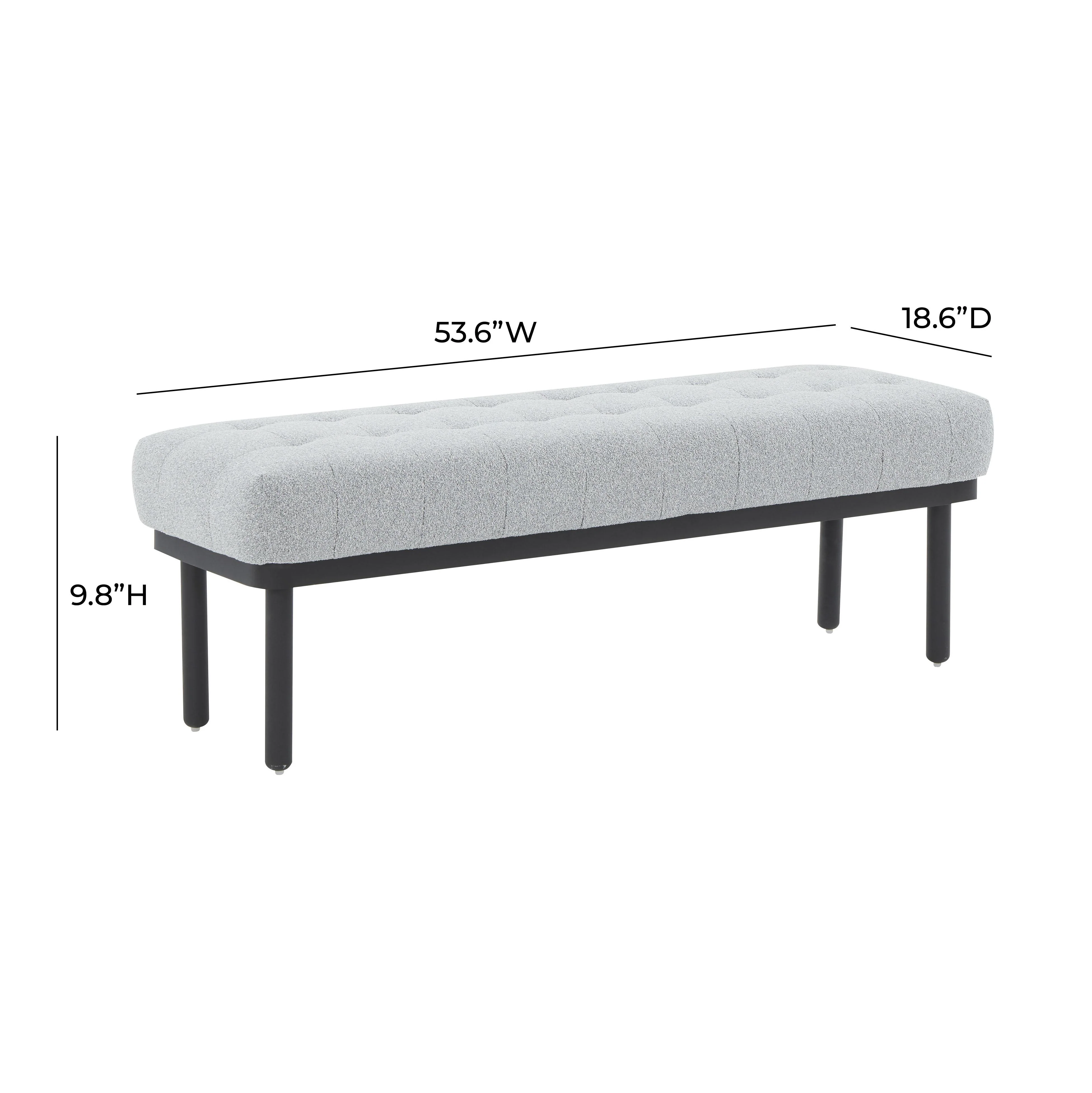 Olivia 53" Performance Boucle Bench - Image 12