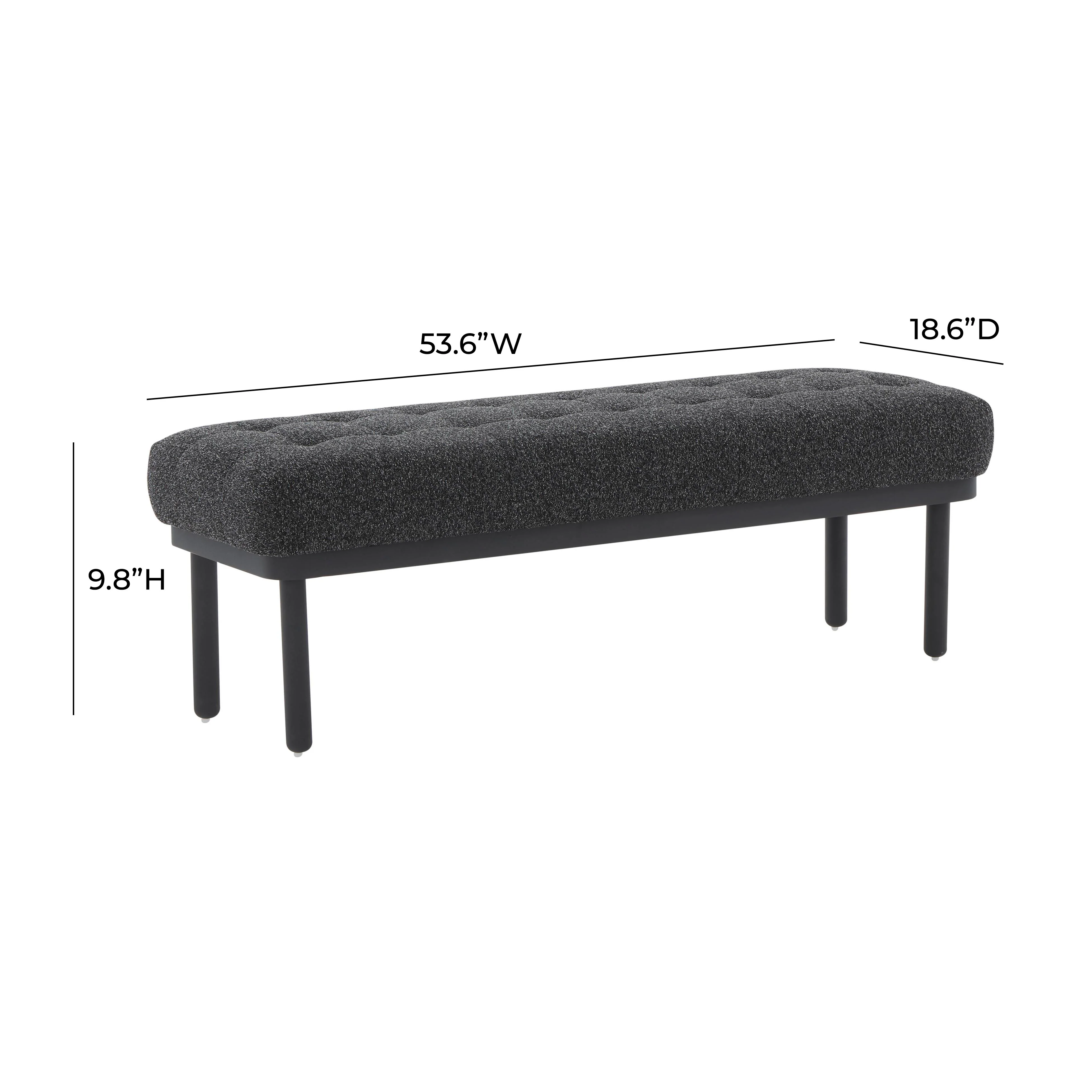 Olivia 53" Performance Boucle Bench - Image 6