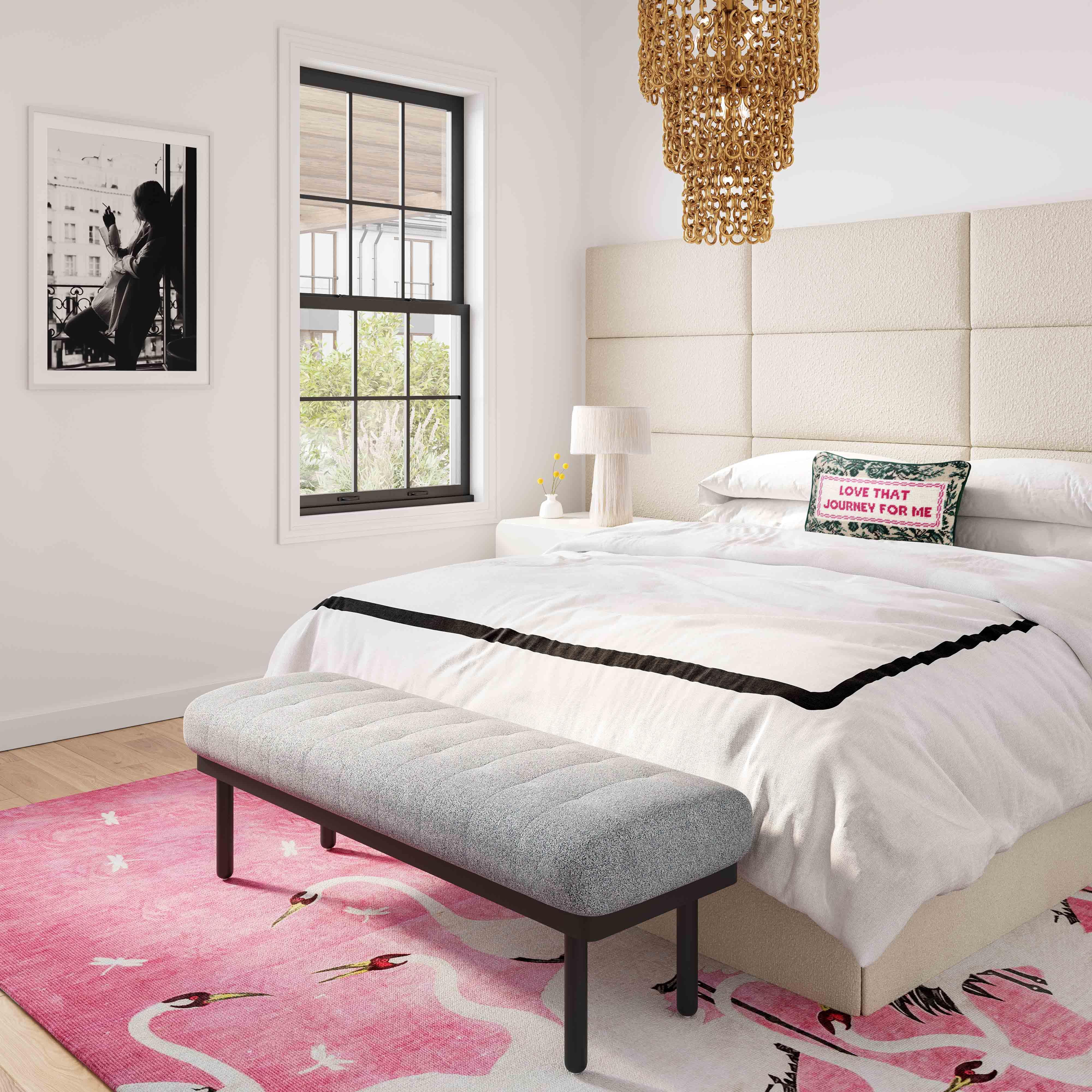 Olivia 53" Performance Boucle Bench - Image 8