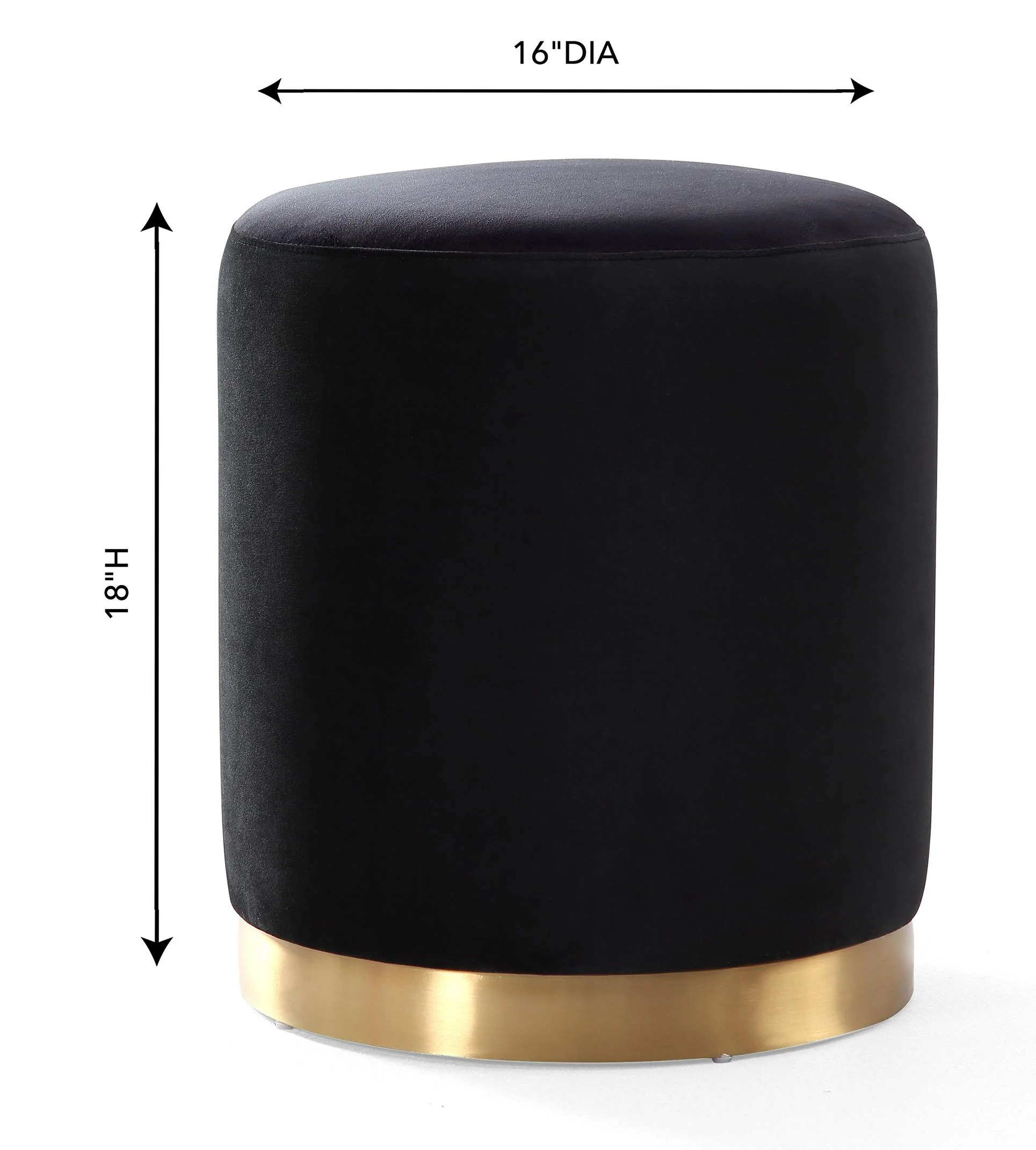 Opal Performance Velvet Ottoman - Image 14
