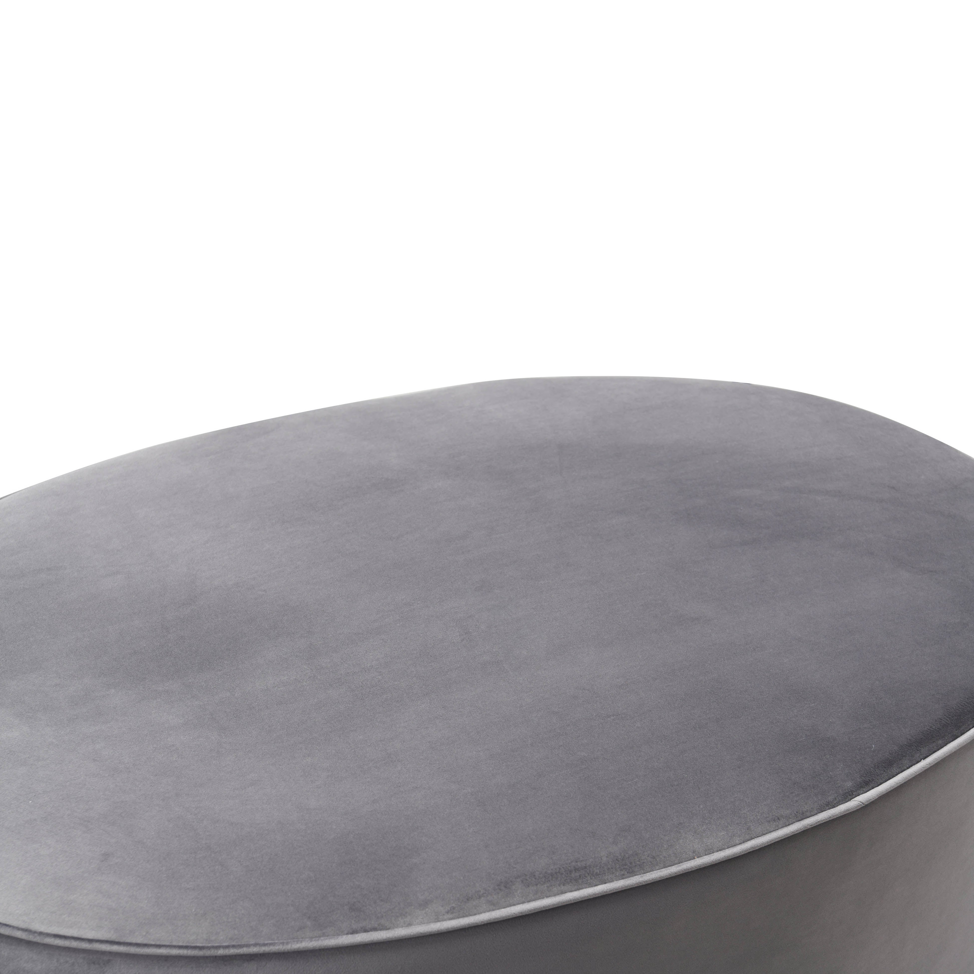 Scarlett Performance Velvet Oval Ottoman - Image 3